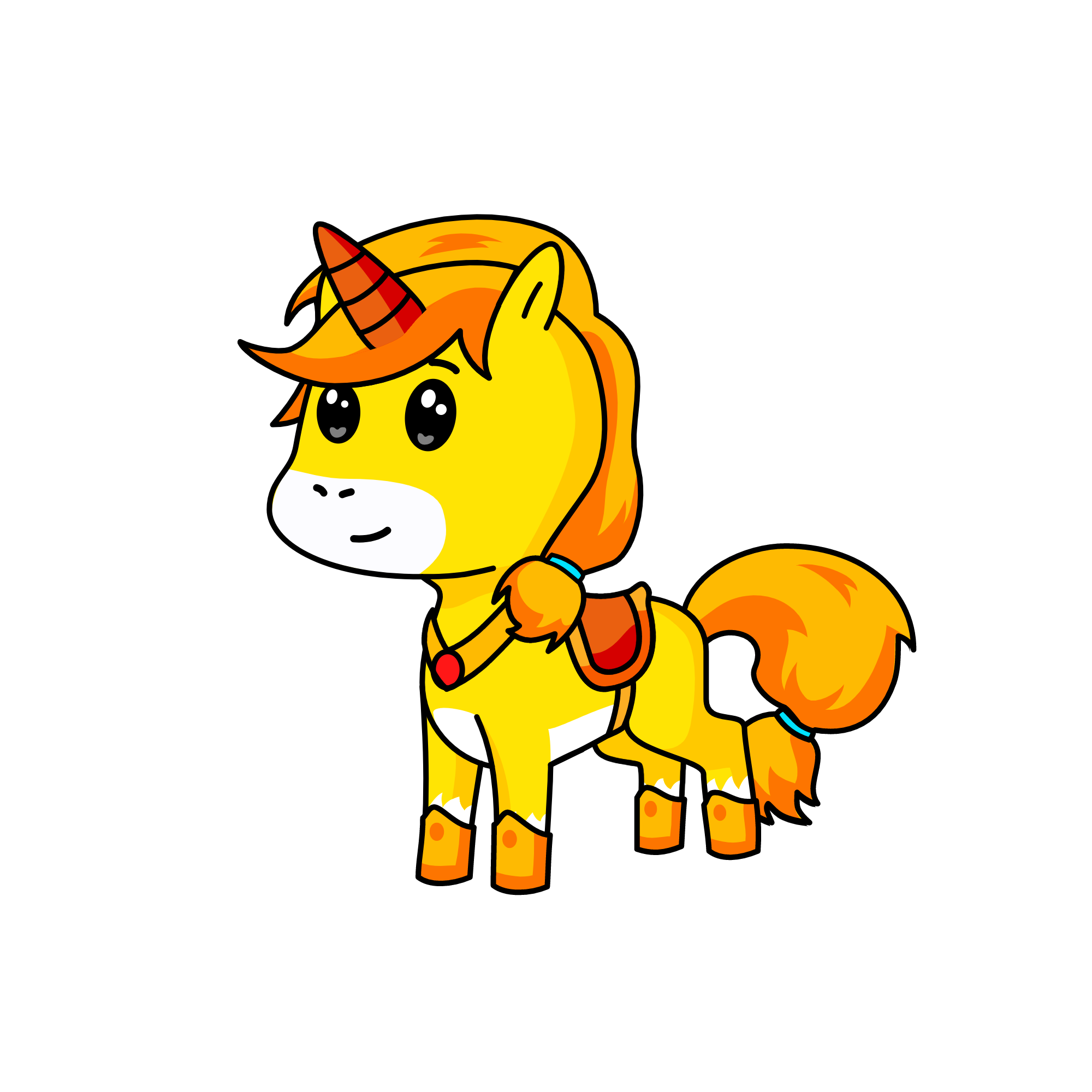 Friendhorse, the unicorn