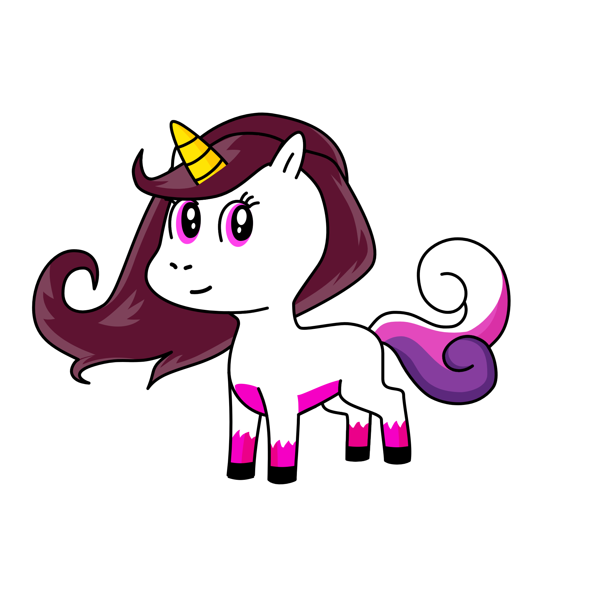 Princess unicorn, the unicorn