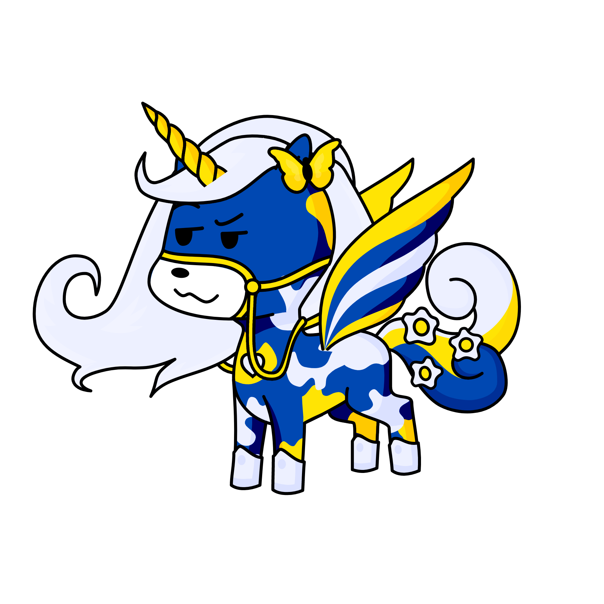gold, the unicorn