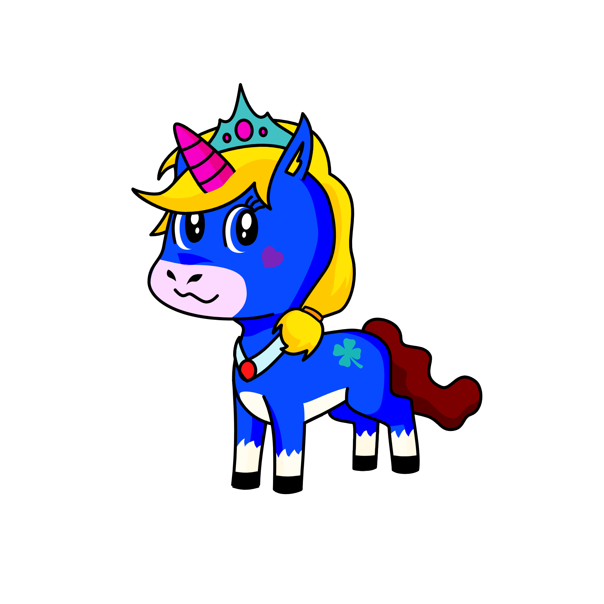 美美, the unicorn