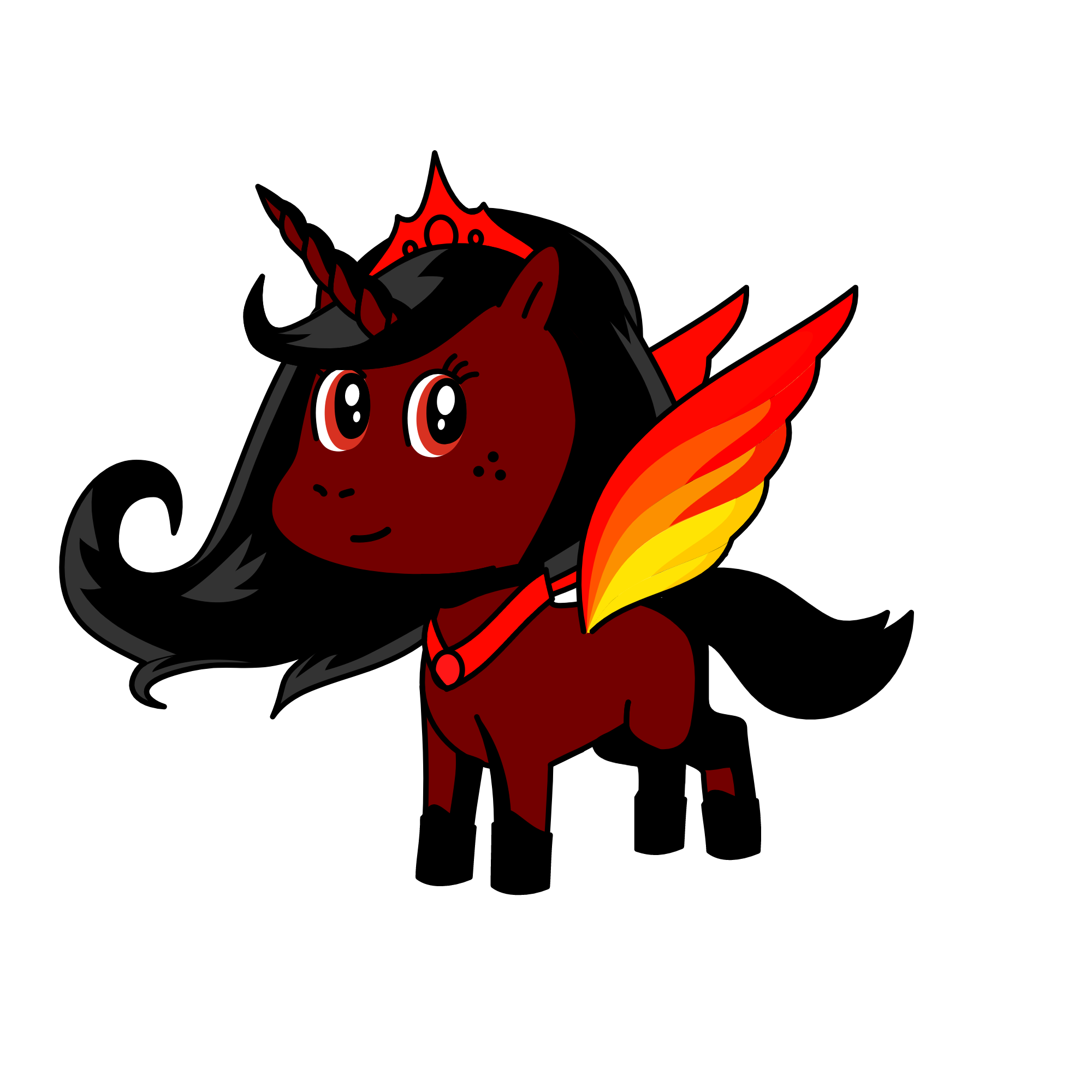 Flame, the unicorn