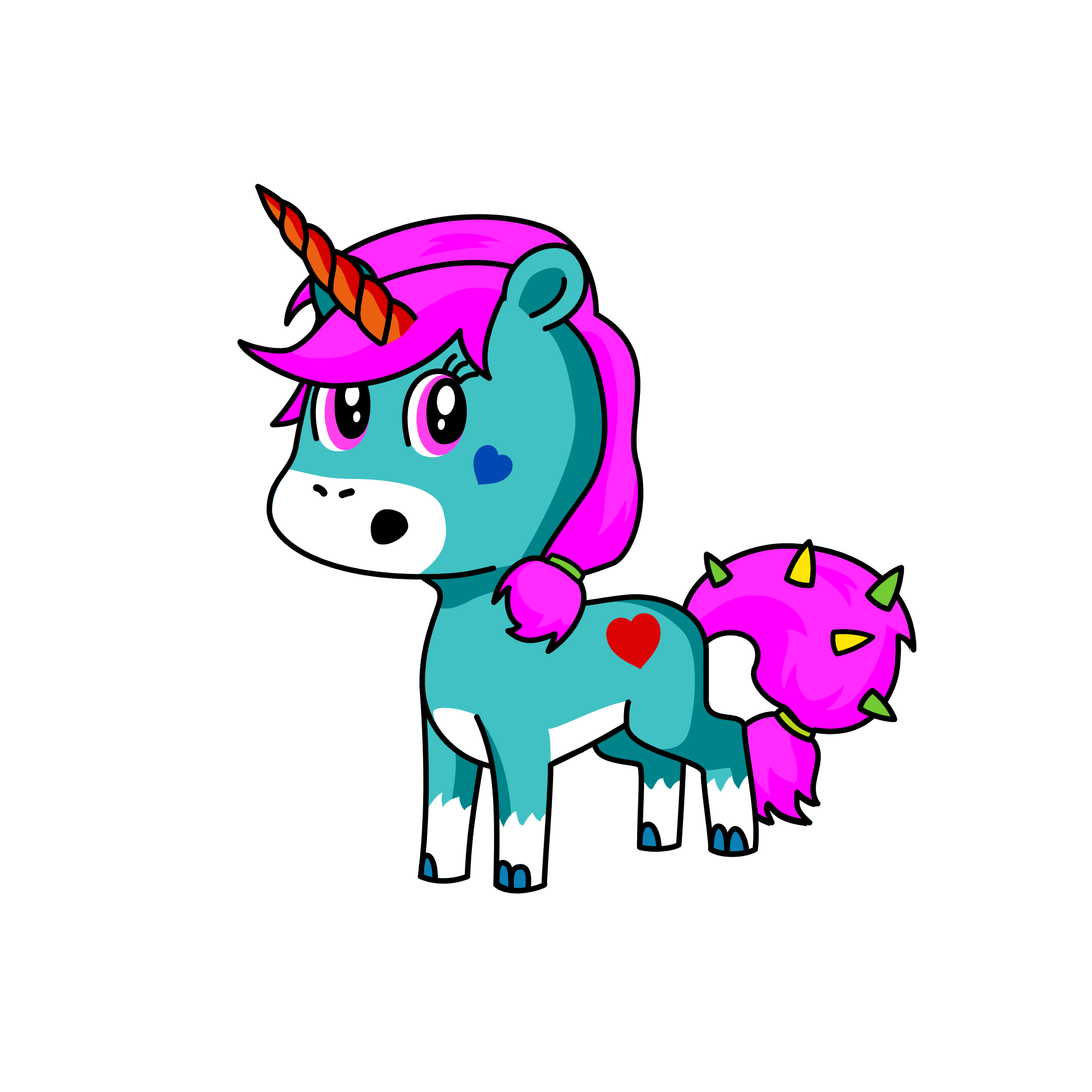 Funny, the unicorn