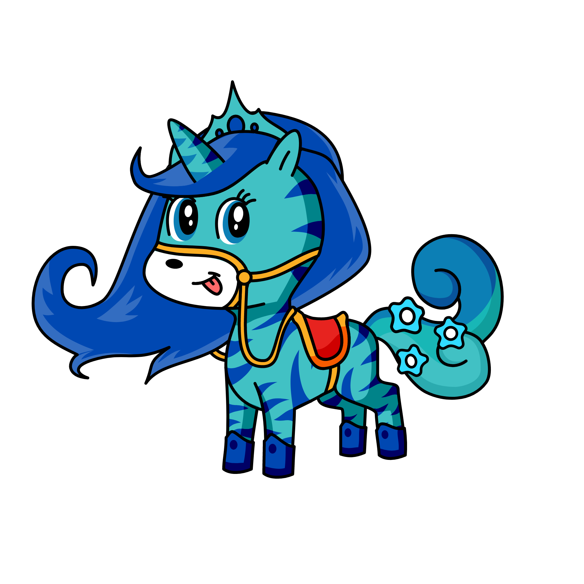 Queen of Water, the unicorn