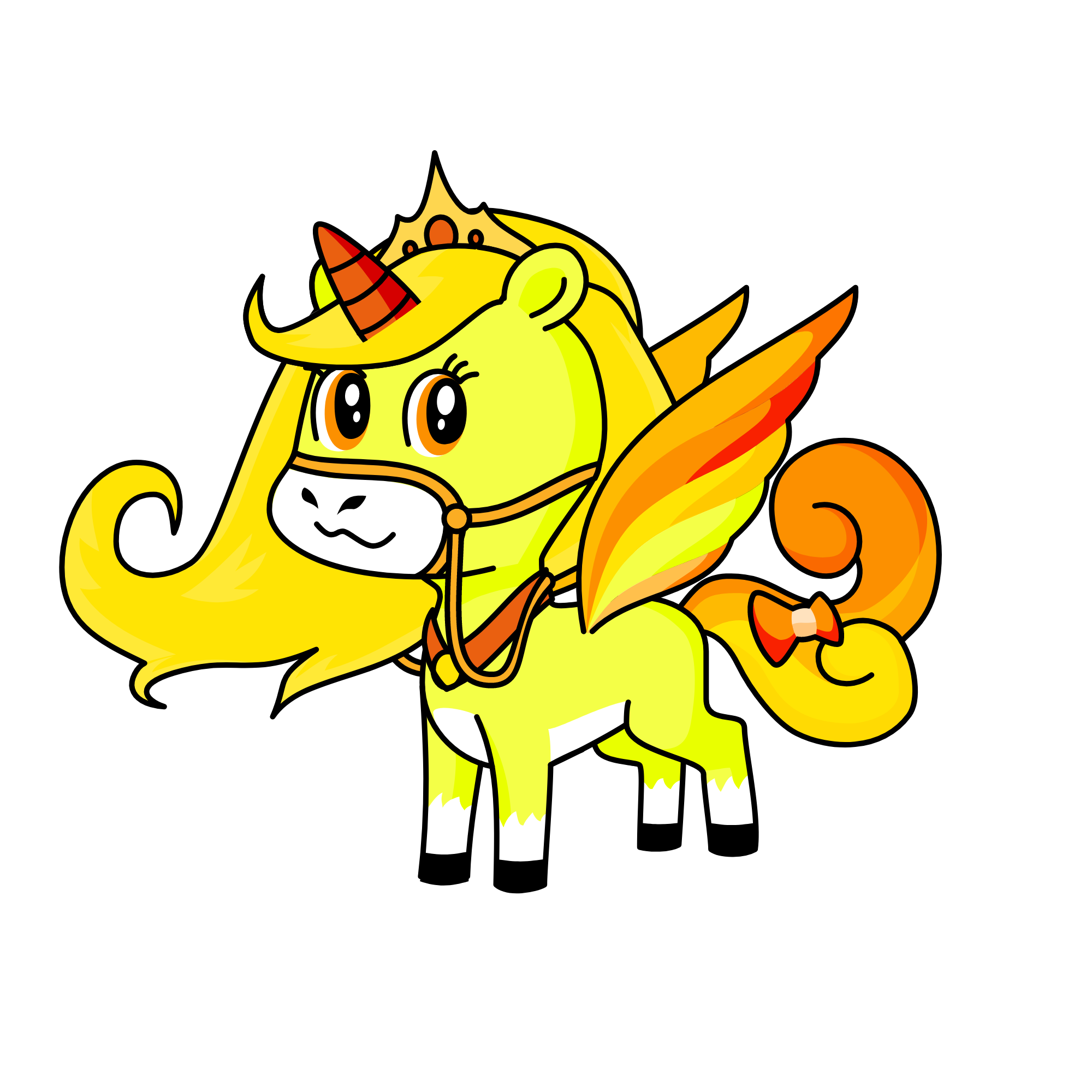 gold, the unicorn