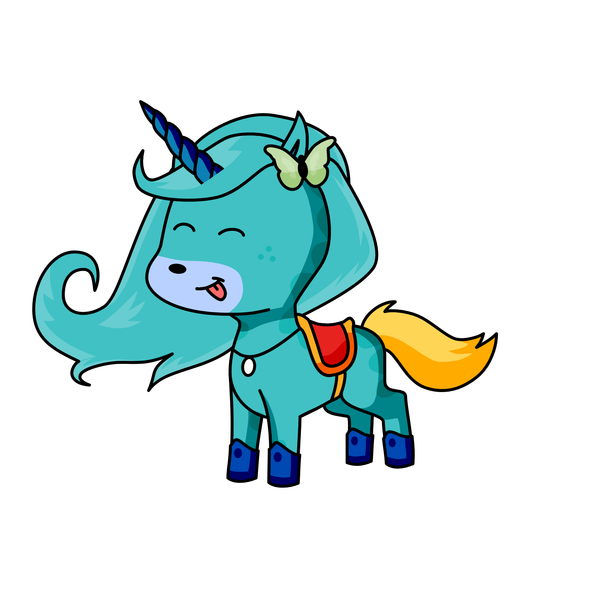 Lizzy, queen of the alpine kingdom, the unicorn