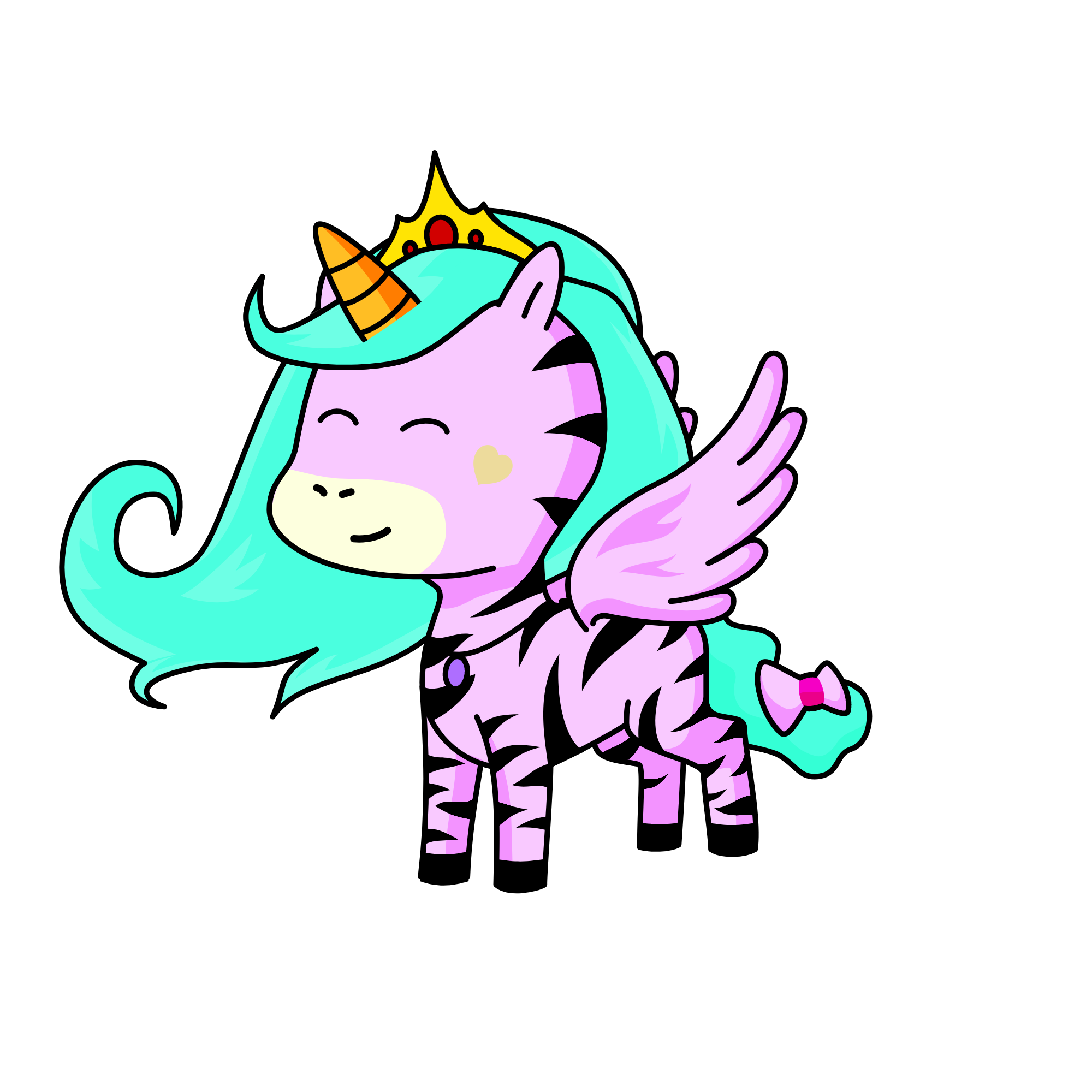 Nieve Libre y Blanca, the unicorn