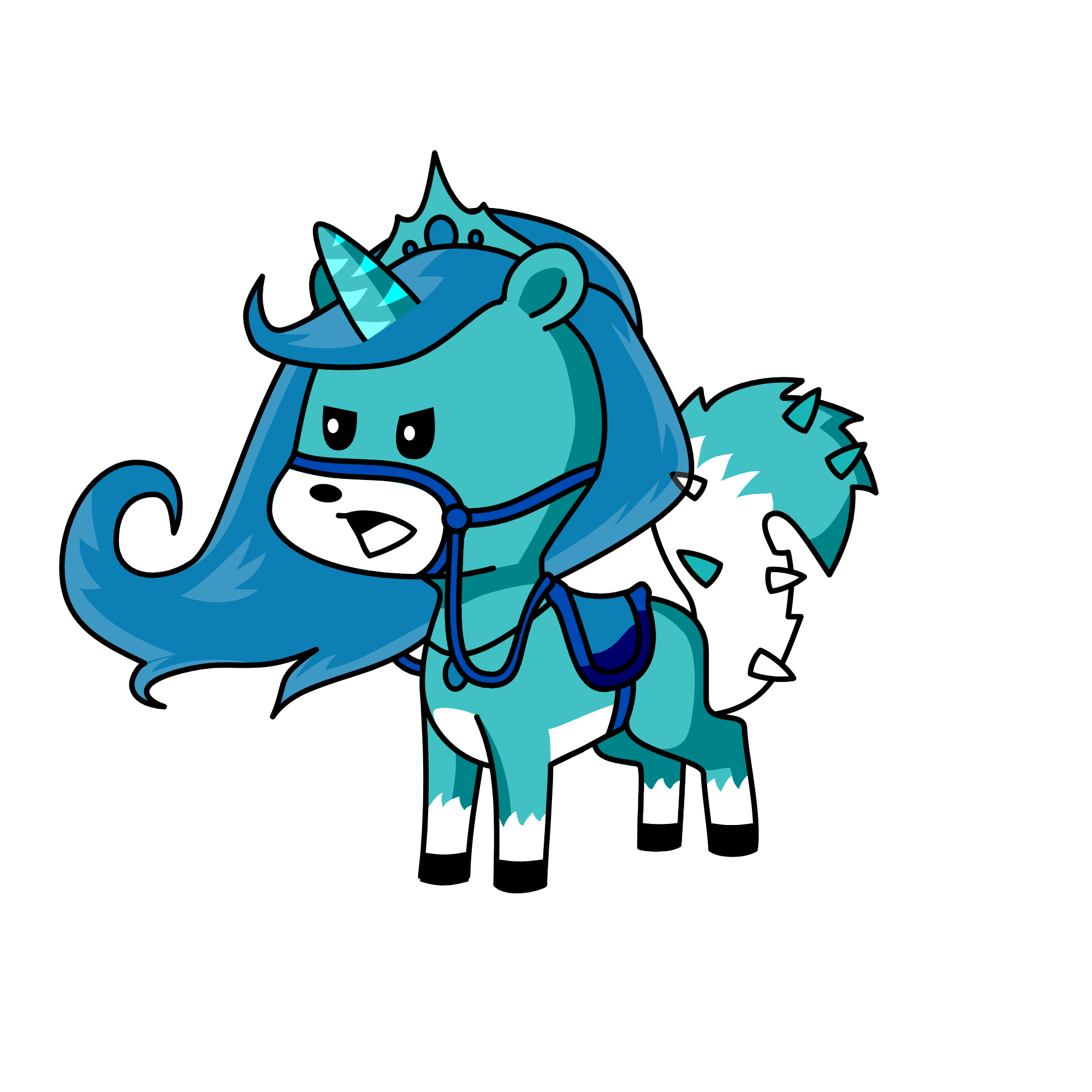 glacier/ ice, the unicorn