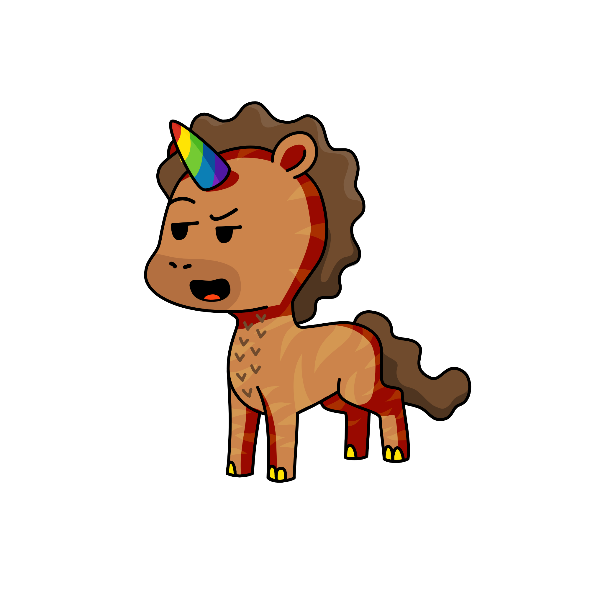 Bow, the unicorn