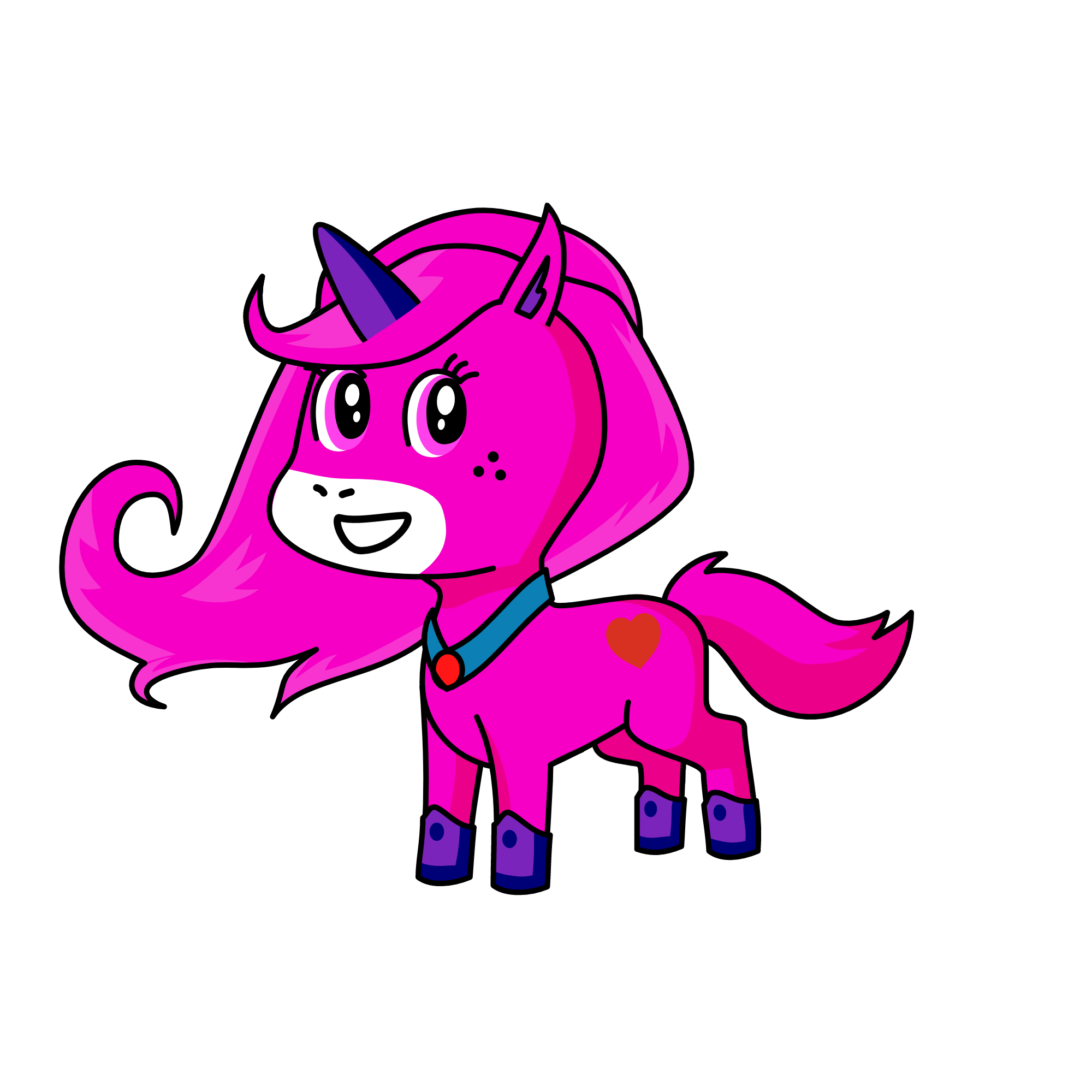 Pinky sparkle, the unicorn