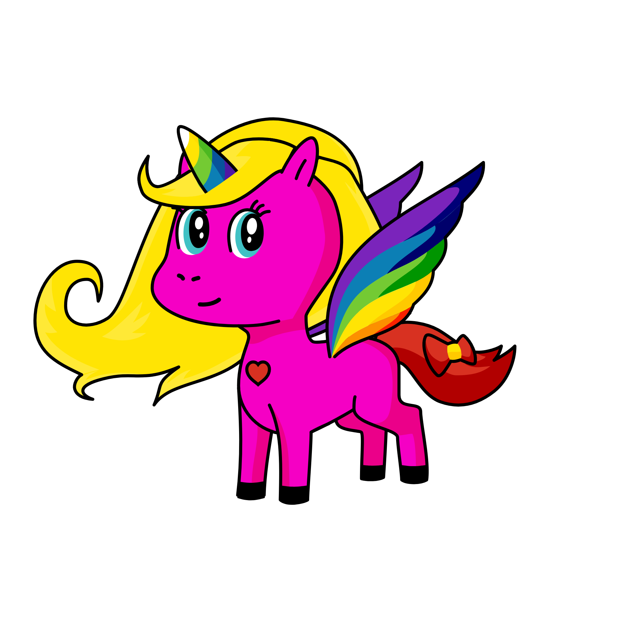 gökkuşağı atı, the unicorn