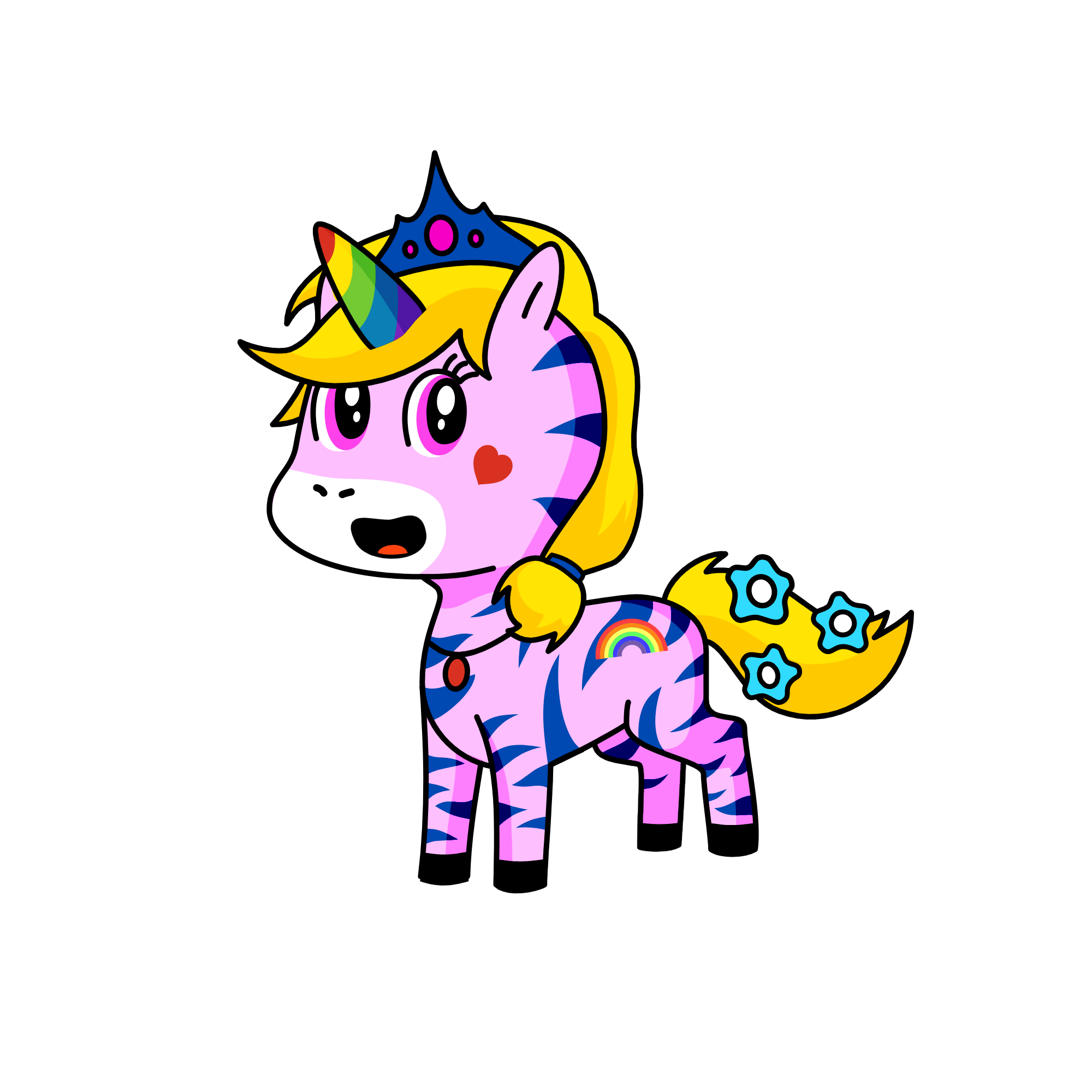 Shy, the unicorn