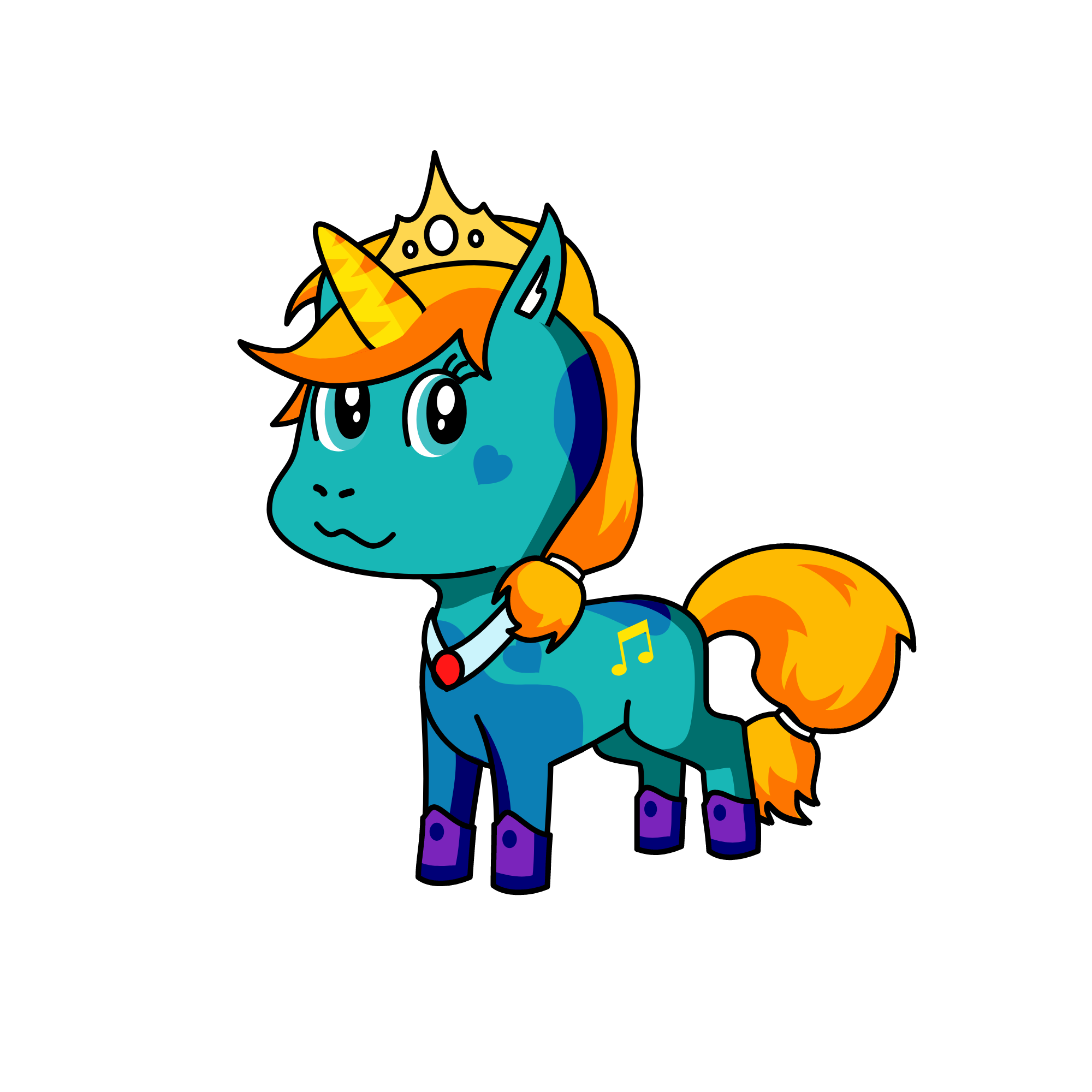 Princess Musicca, the unicorn