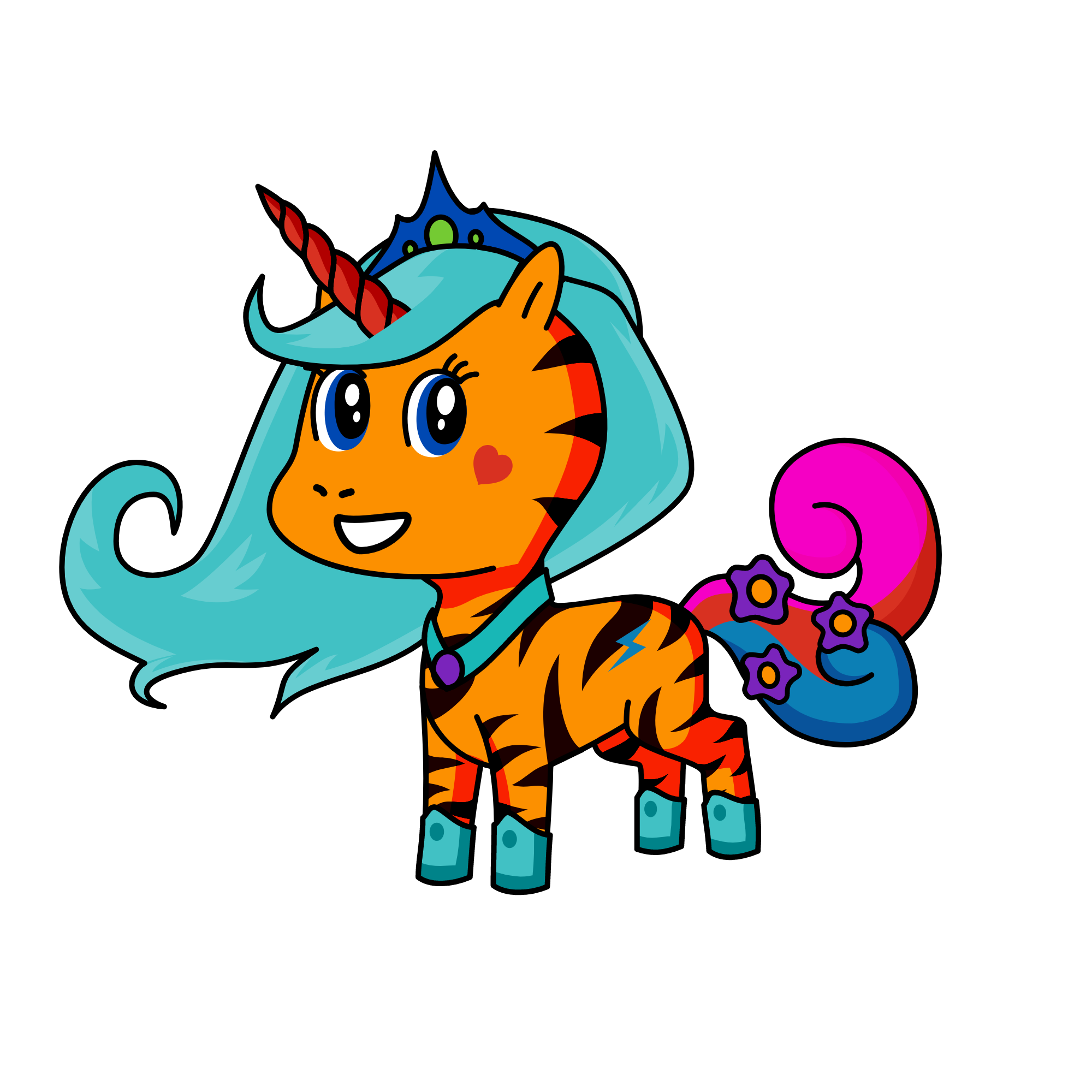 rainbow dash, the unicorn