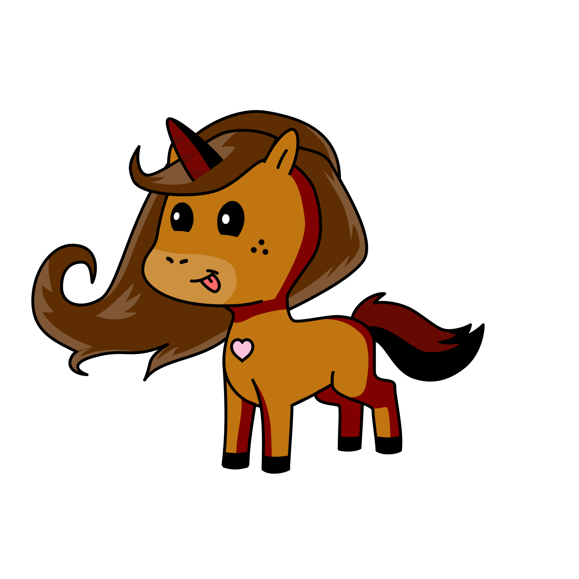 Brownie, the unicorn