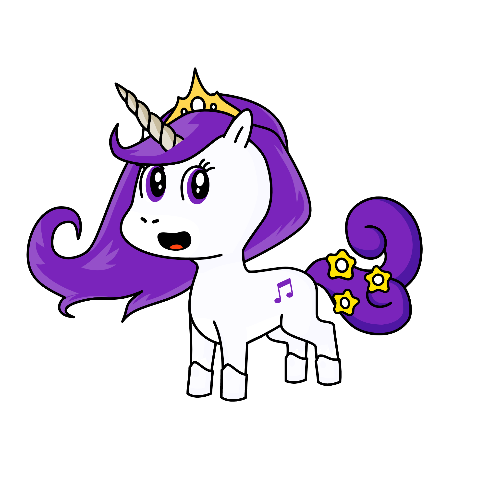 Melody, the unicorn
