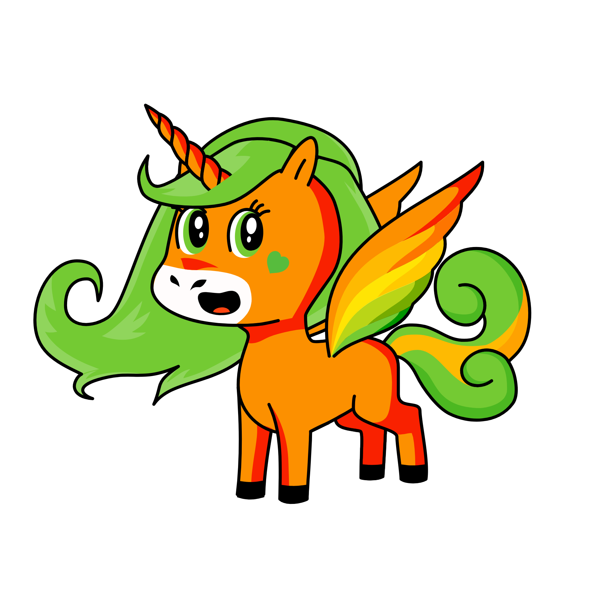 Gelly, the unicorn