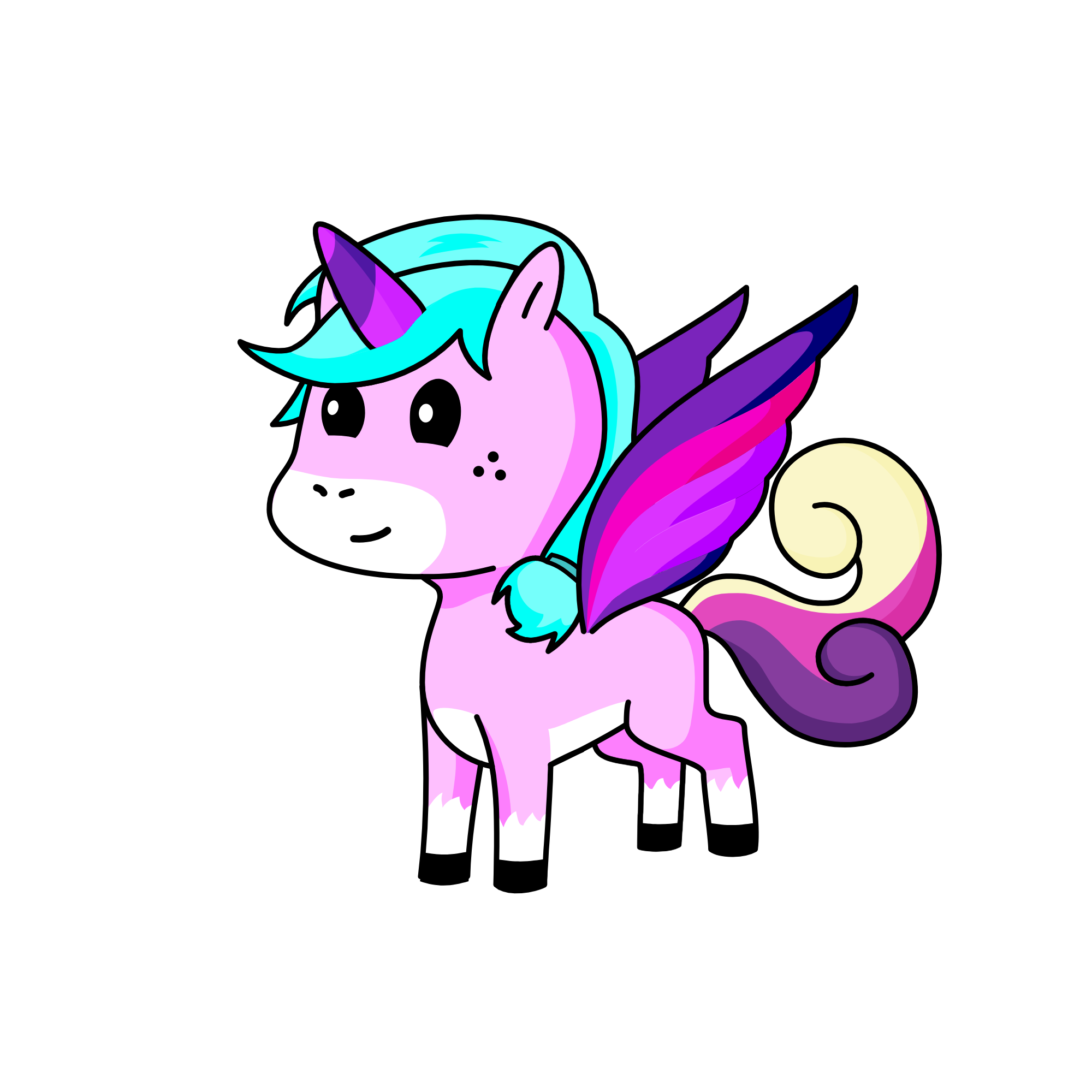 Flaurish, the unicorn