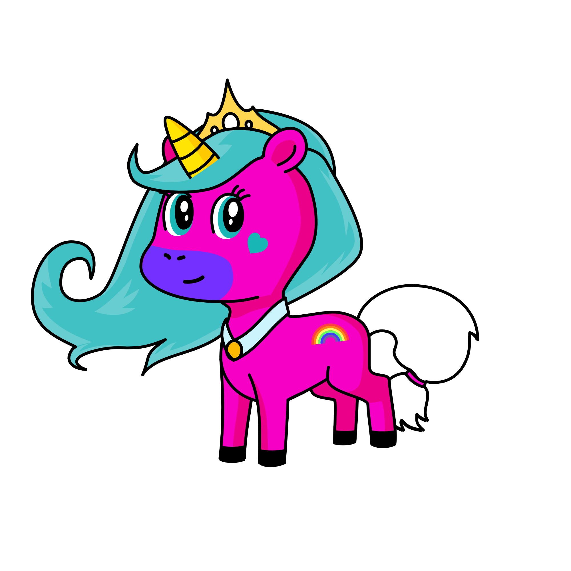 SNOW GIRL, the unicorn