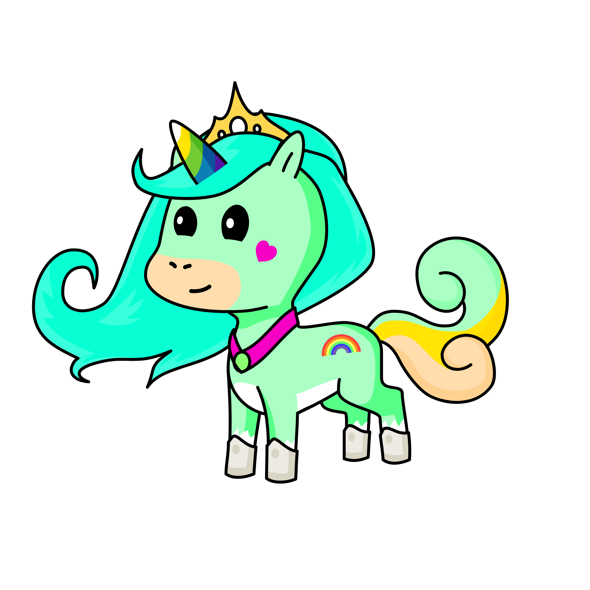 Arcoiris, the unicorn