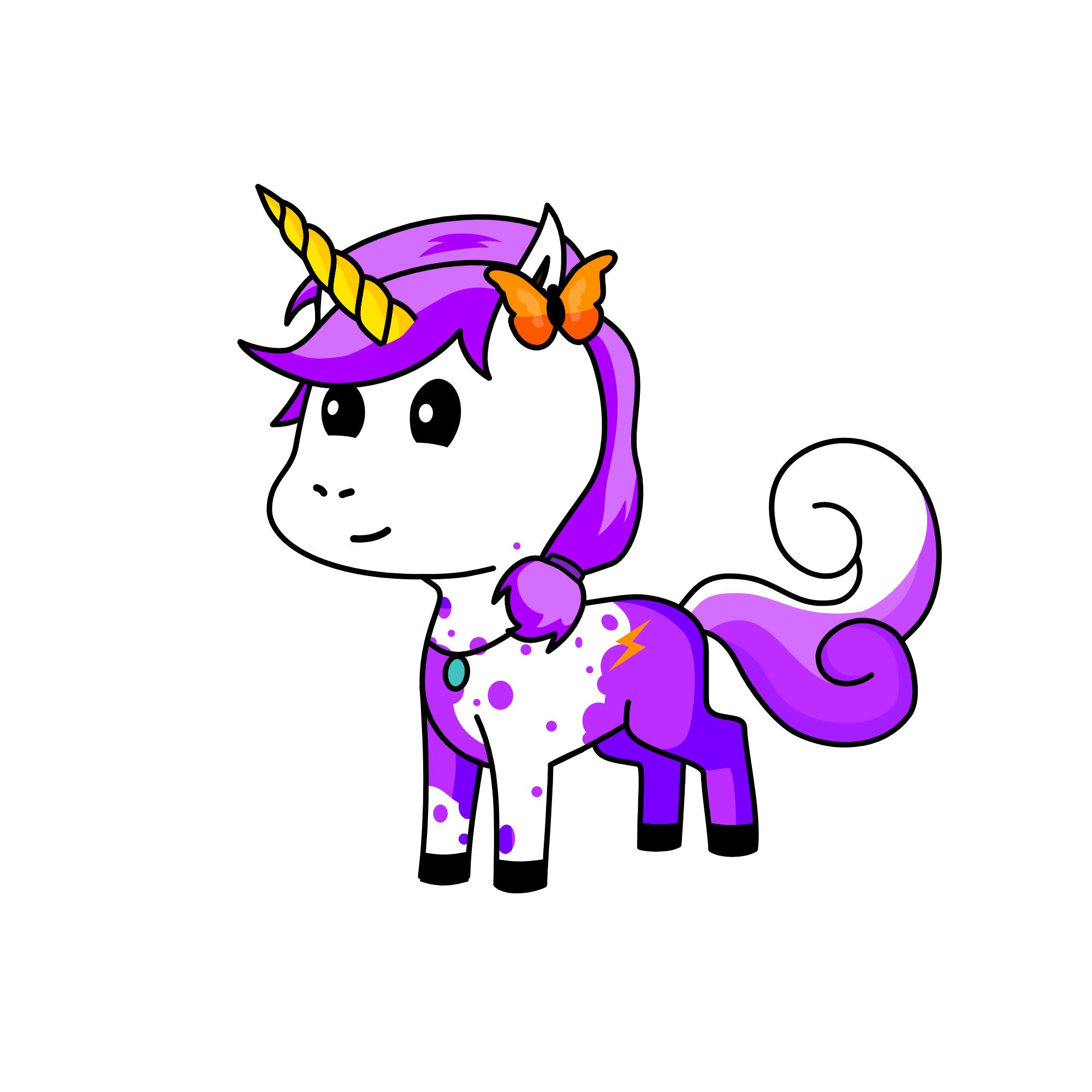 violet, the unicorn