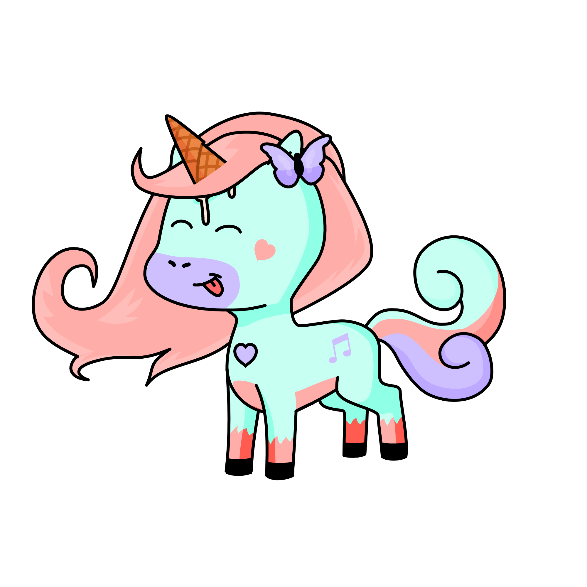 Seafoam, the unicorn