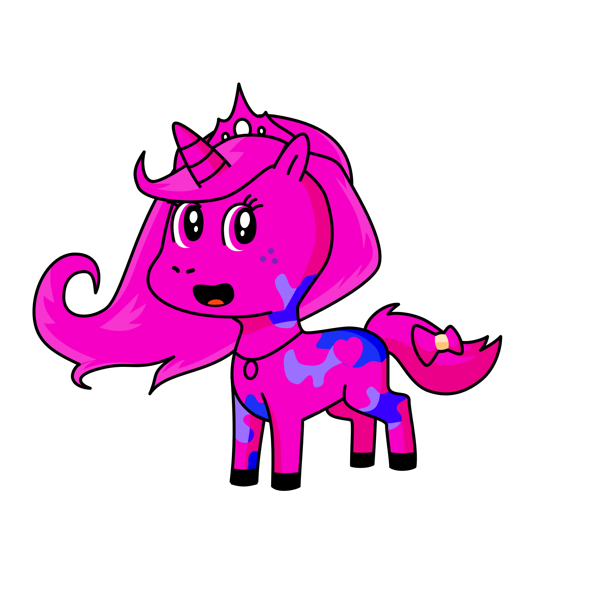 Pink, the unicorn