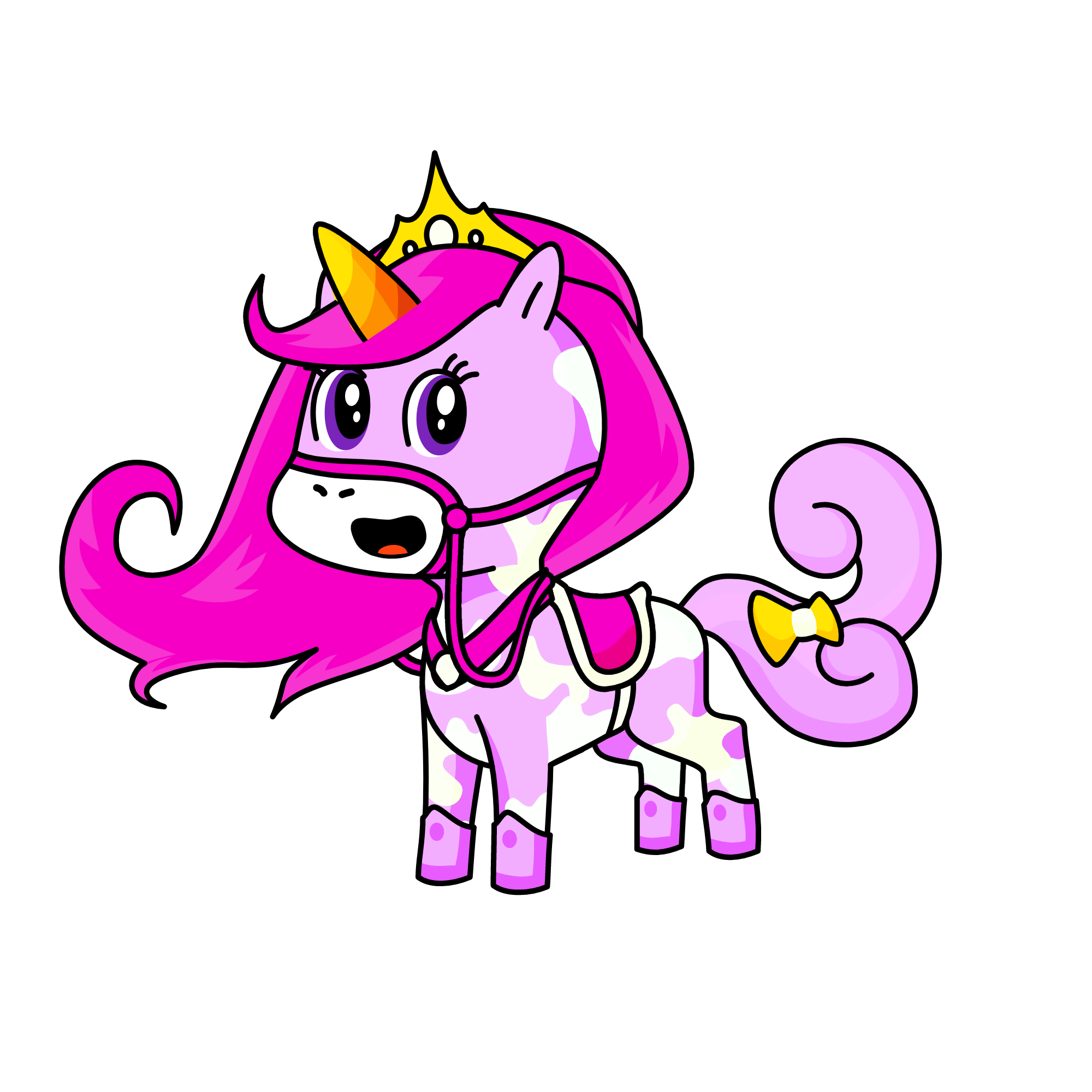 Pinkcorn, the unicorn