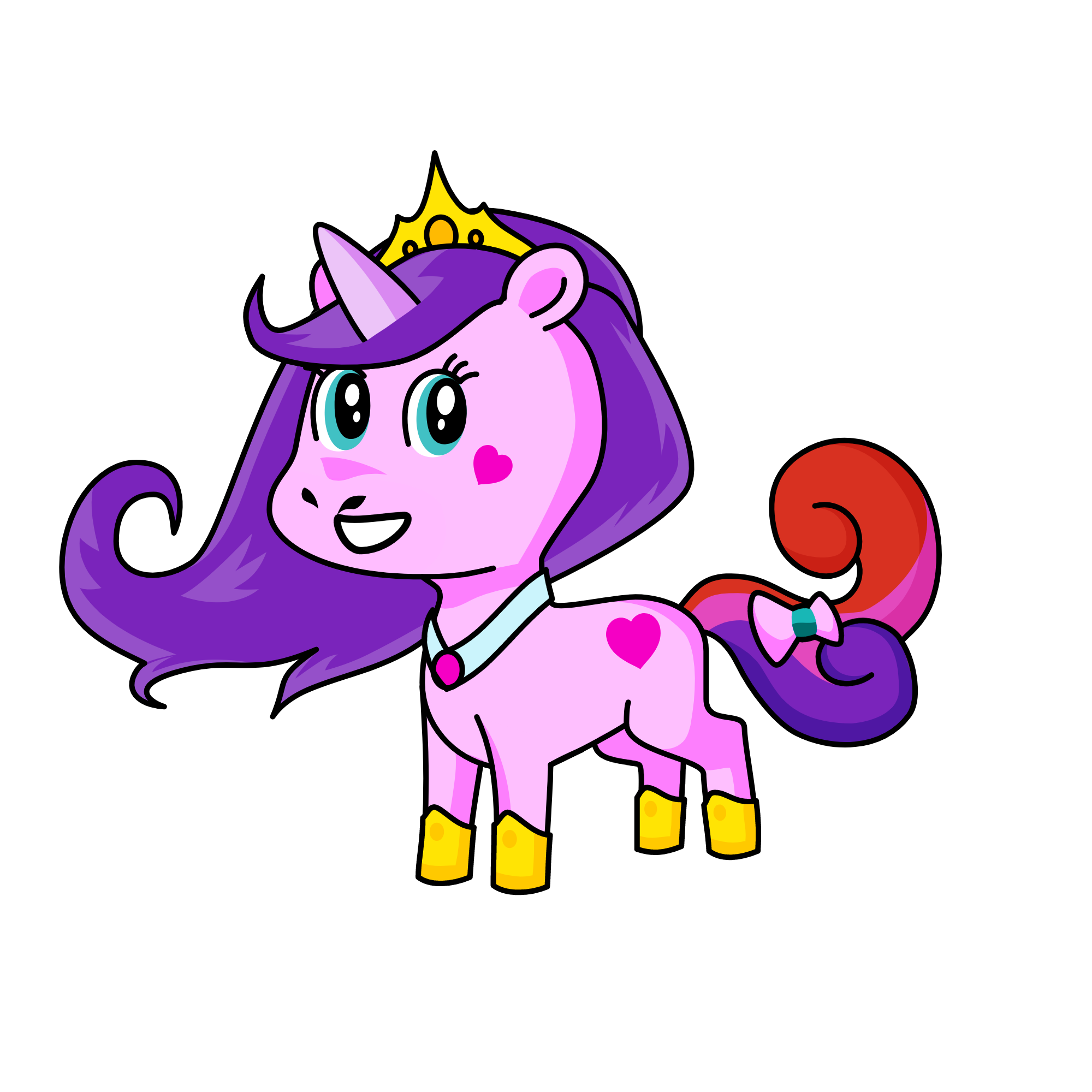 pony, the unicorn