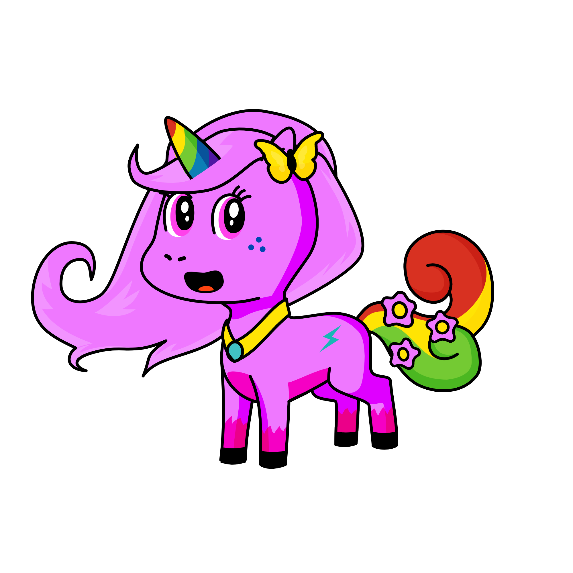 Esmelalda, the unicorn