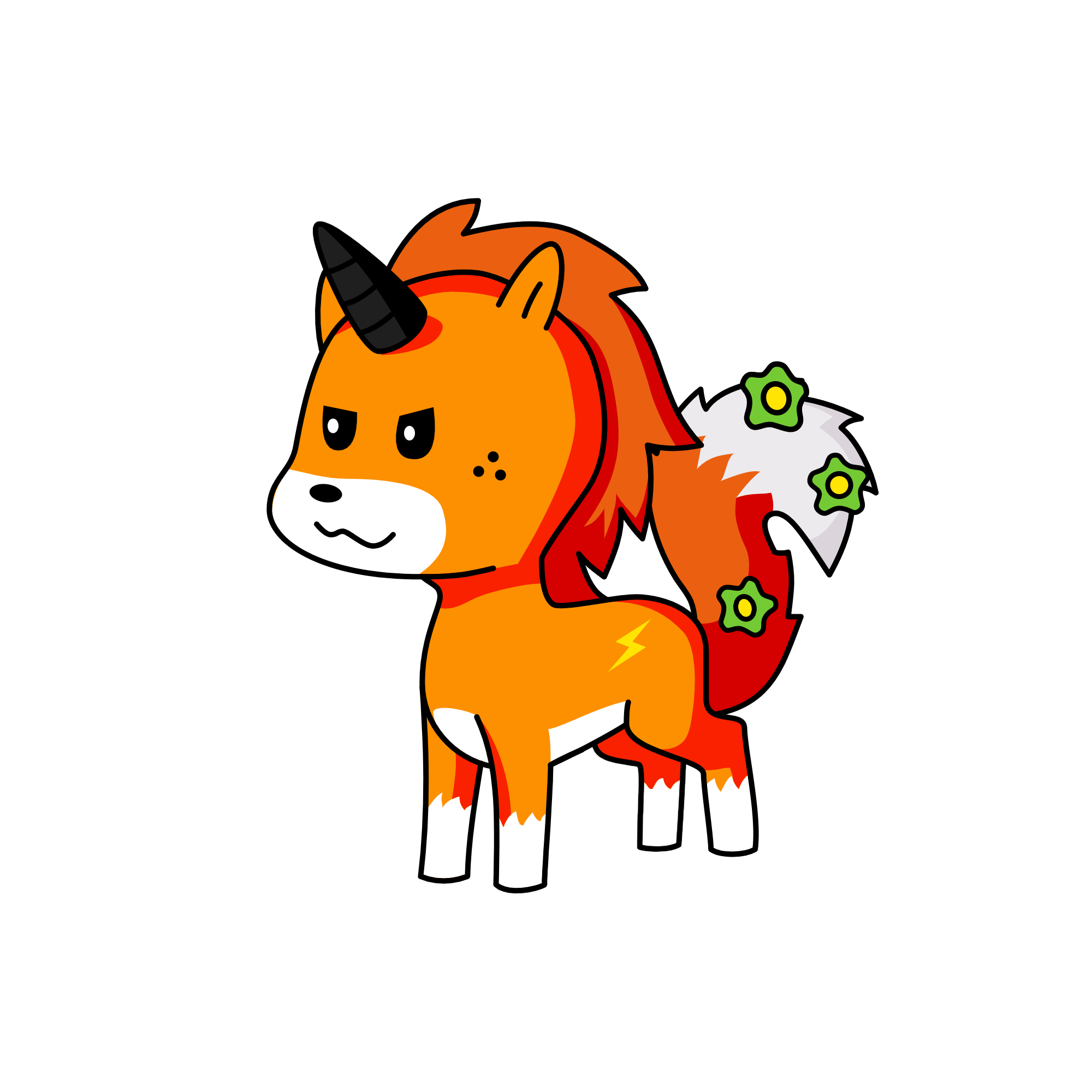 Foxy!, the unicorn