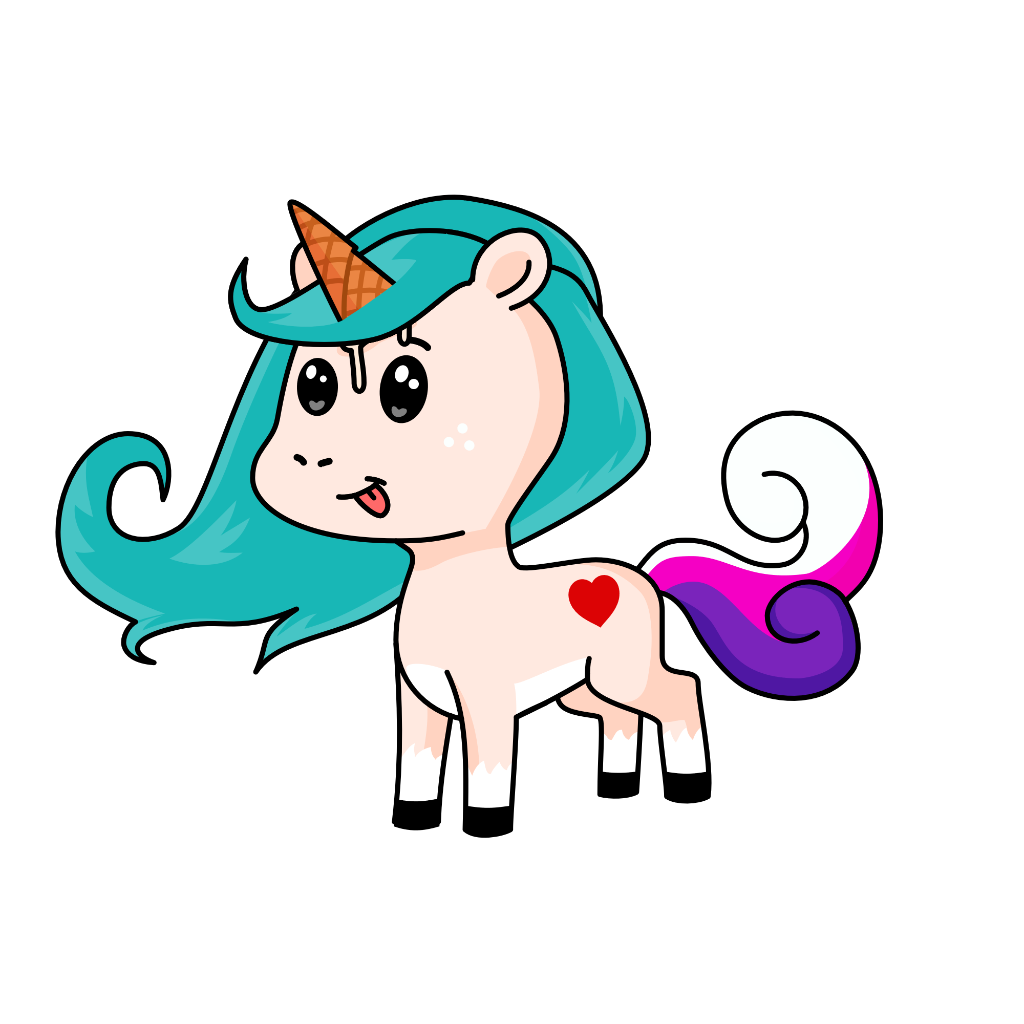 ice cream, the unicorn