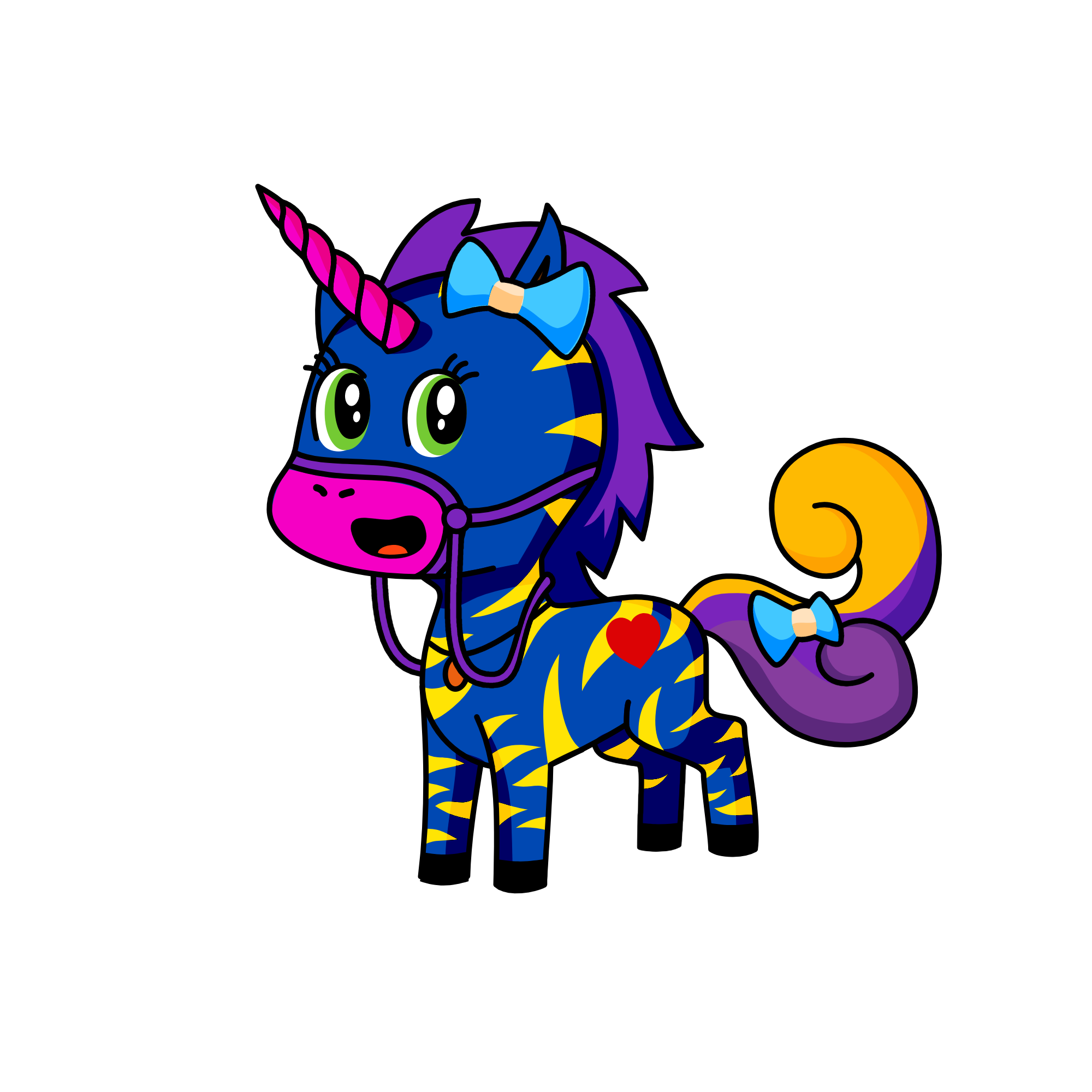 BLUE , the unicorn