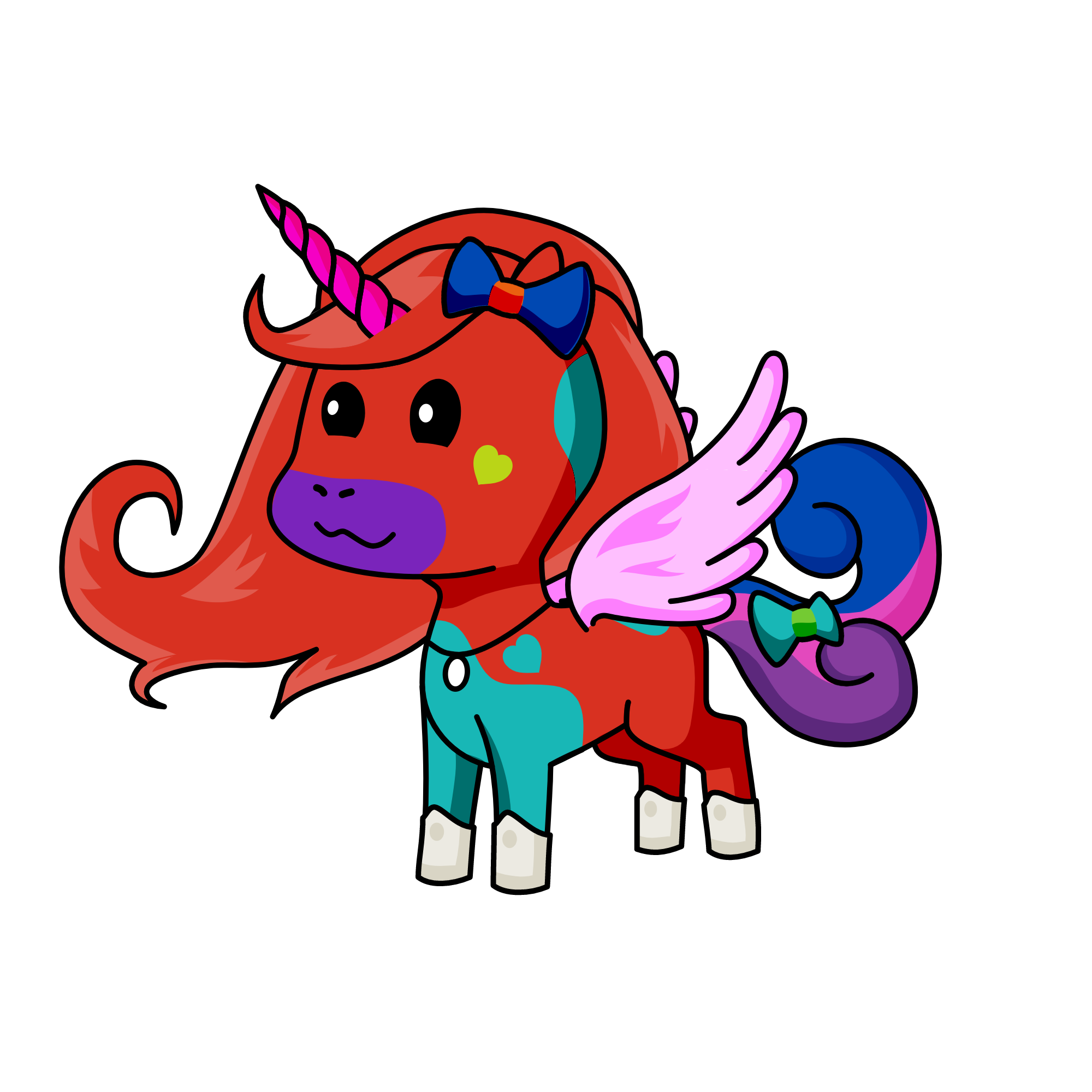 For my coloring page(pls check out my youtube channel:Abigail Venetine) , the unicorn