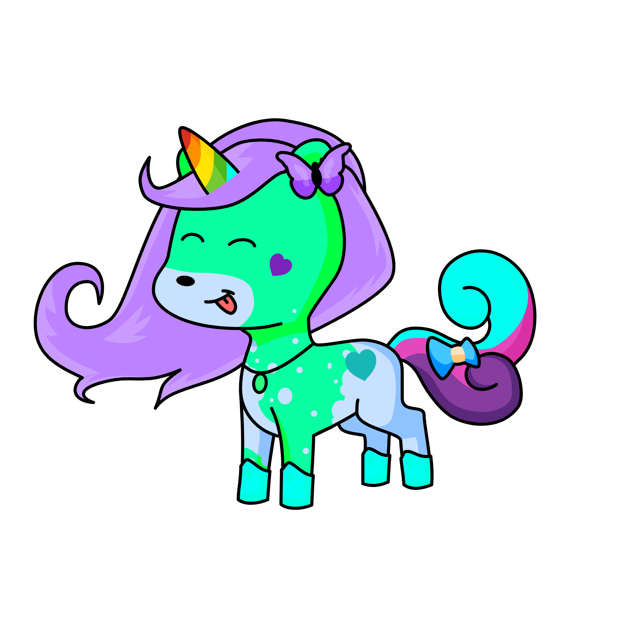 rainbow sunshine, the unicorn