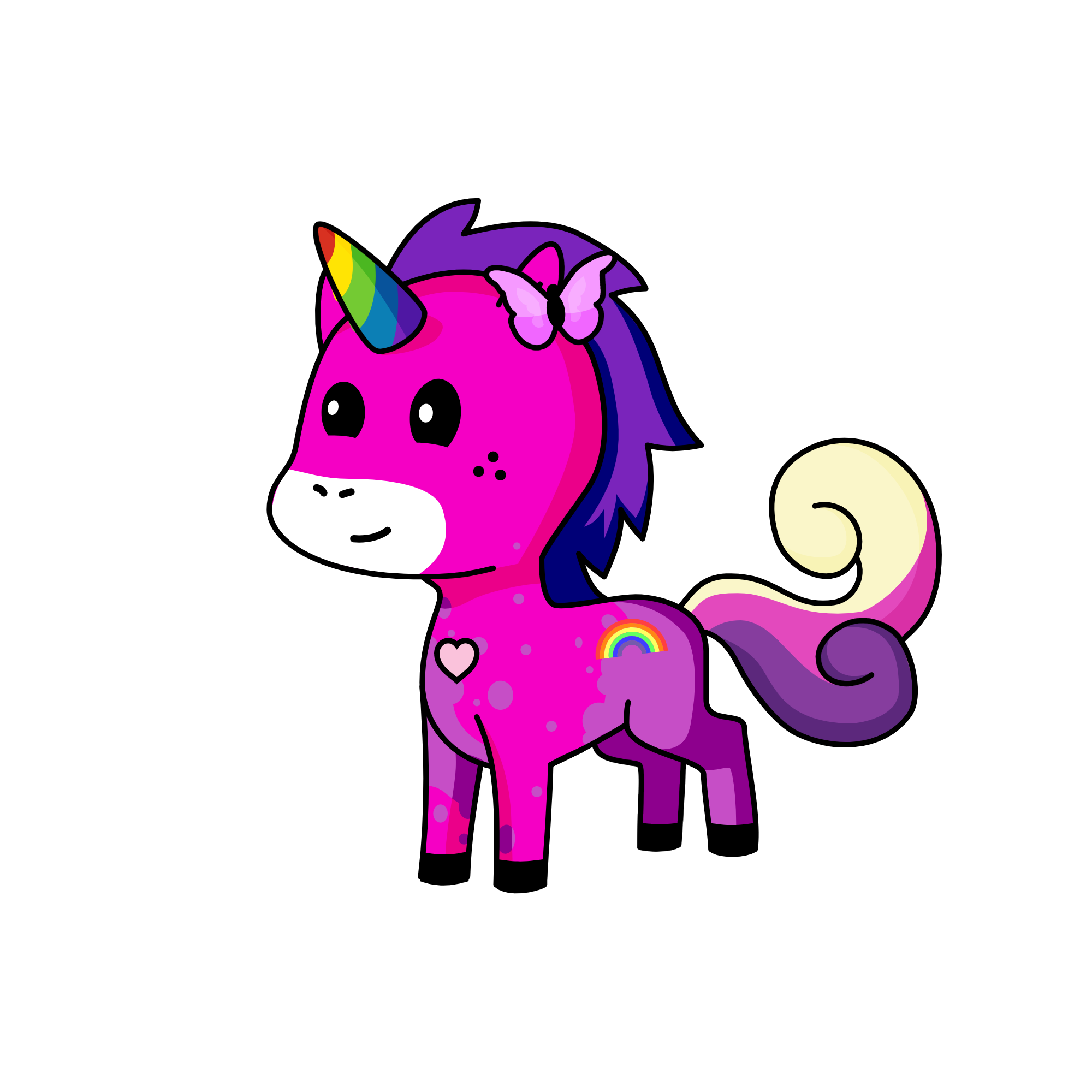 Rainbow , the unicorn