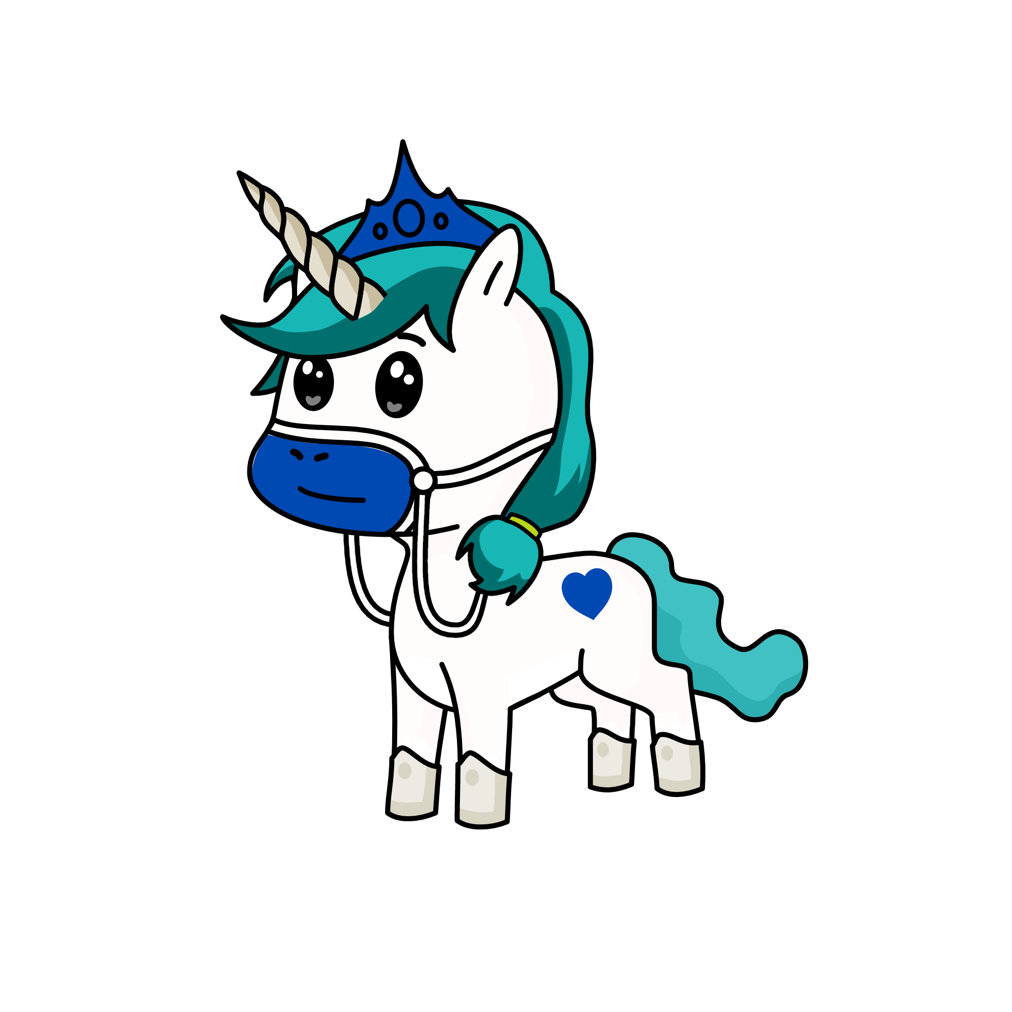 snowy, the unicorn