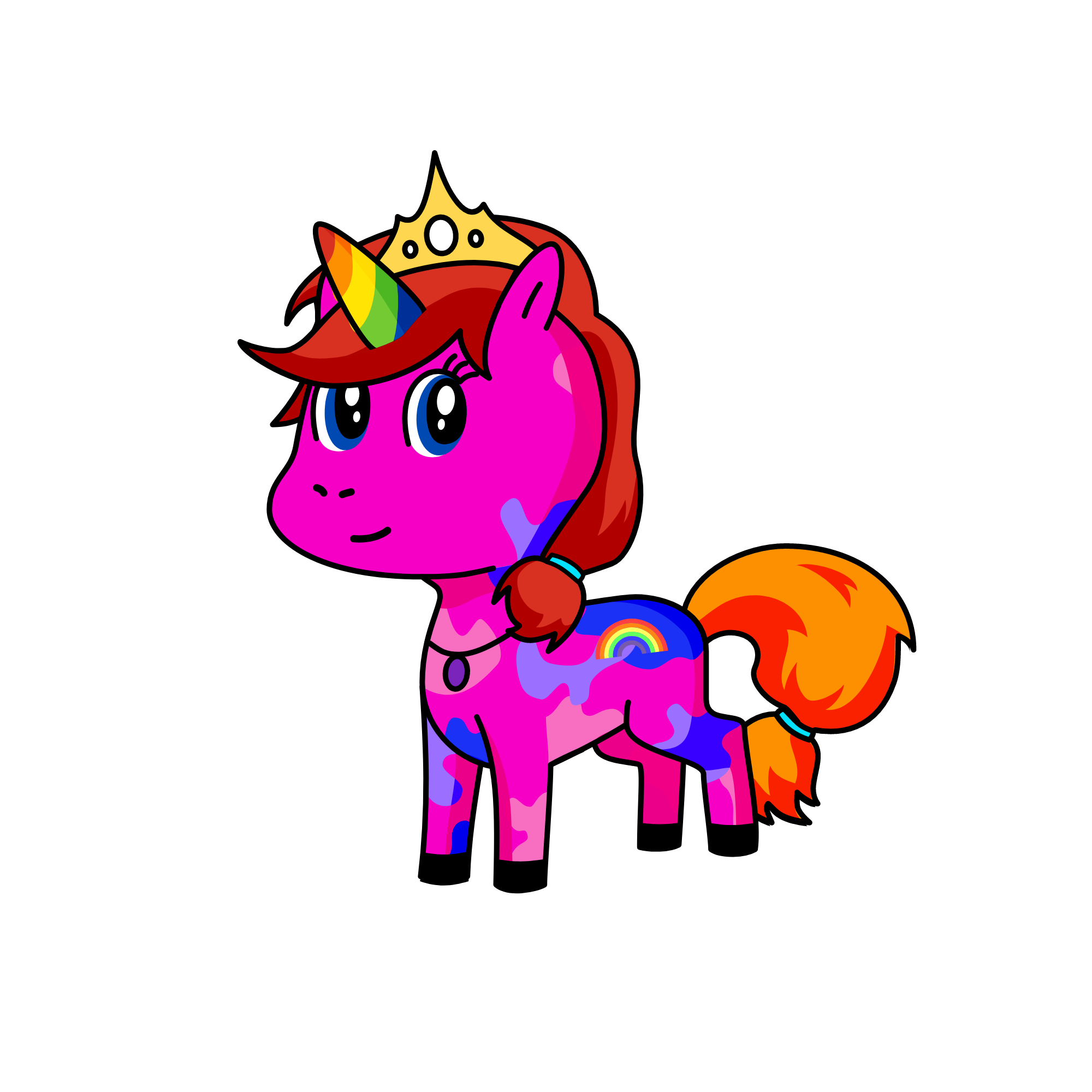 Rainbow Dash, the unicorn