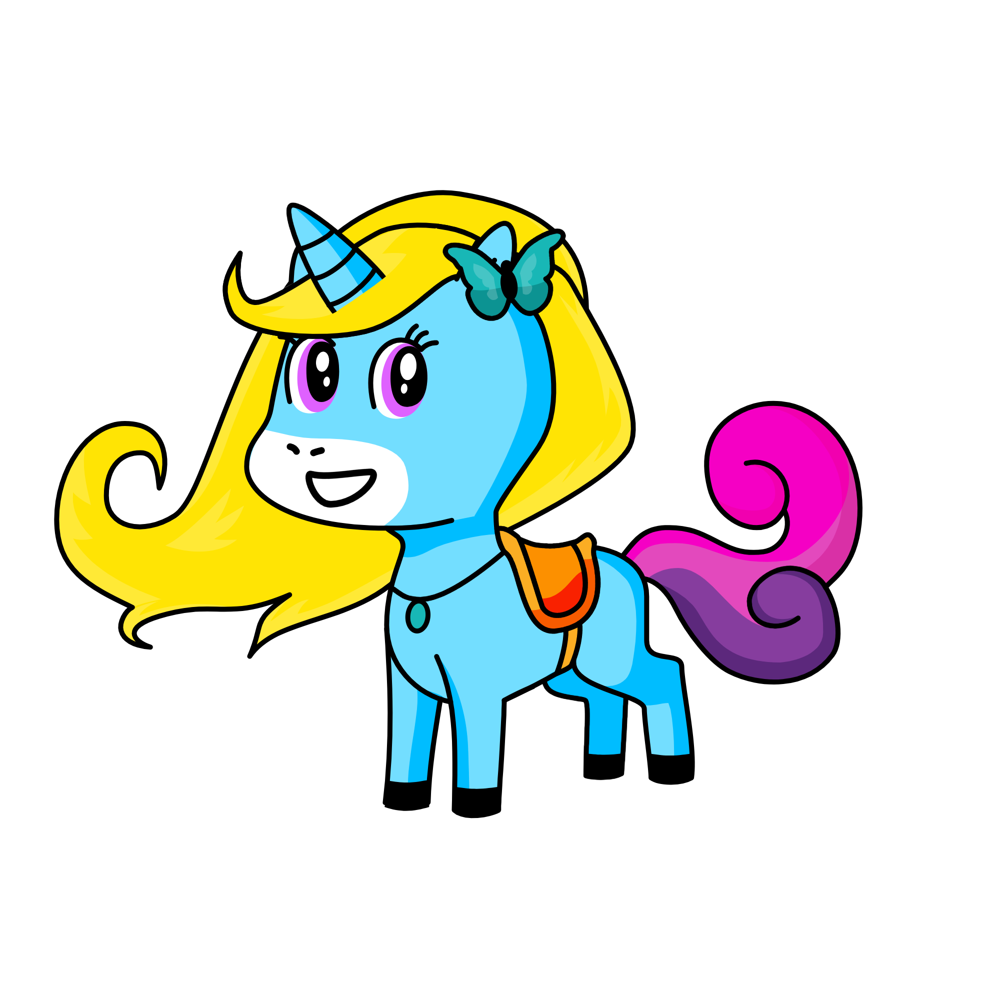 Skynnie, the unicorn