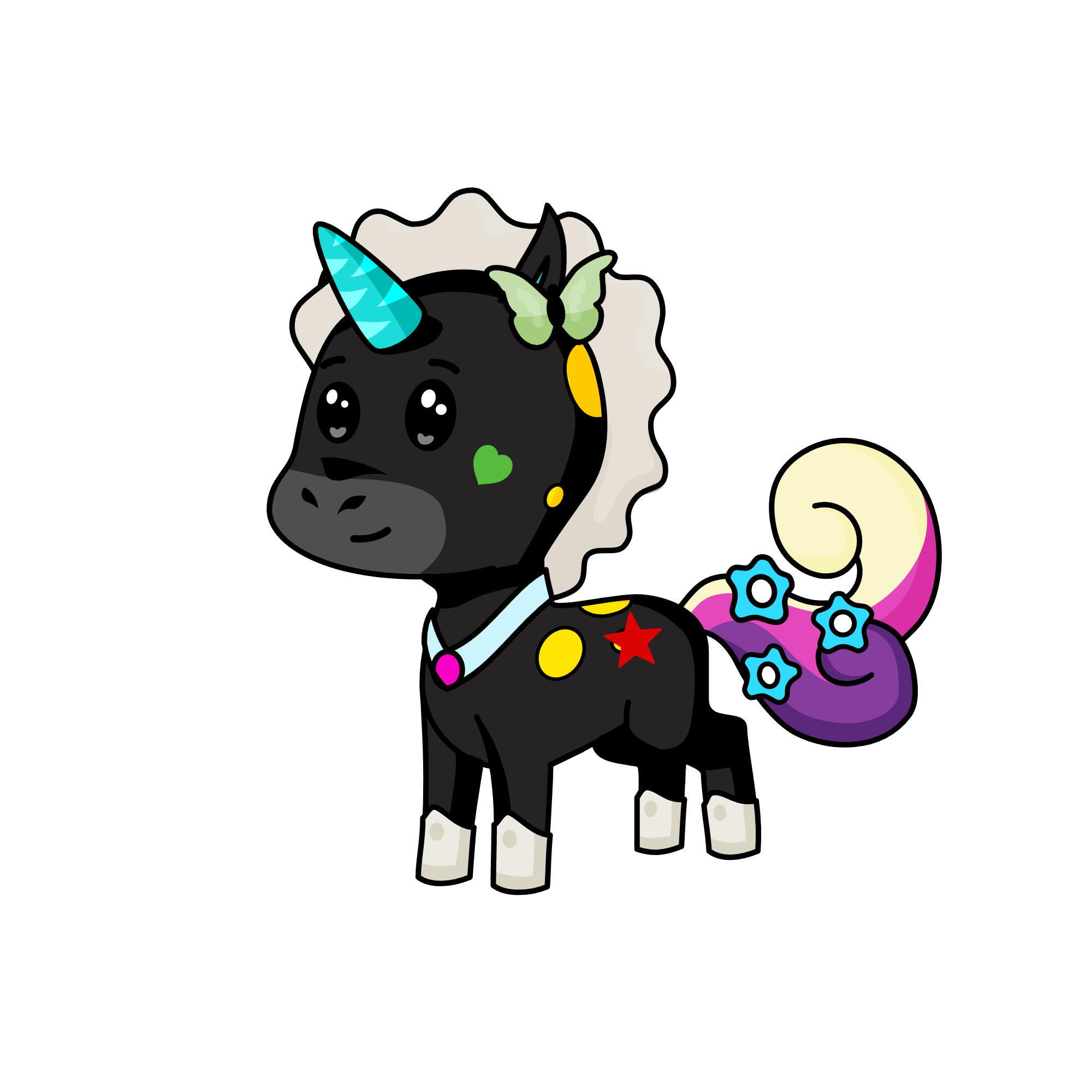 Quee, the unicorn