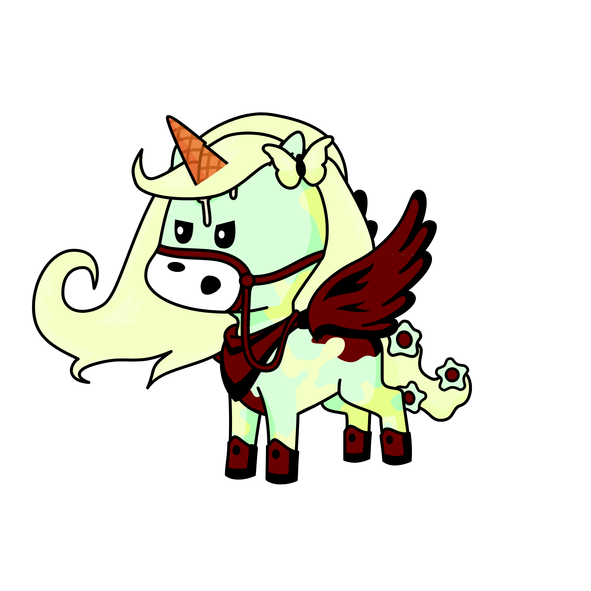 mint chocolate chip, the unicorn