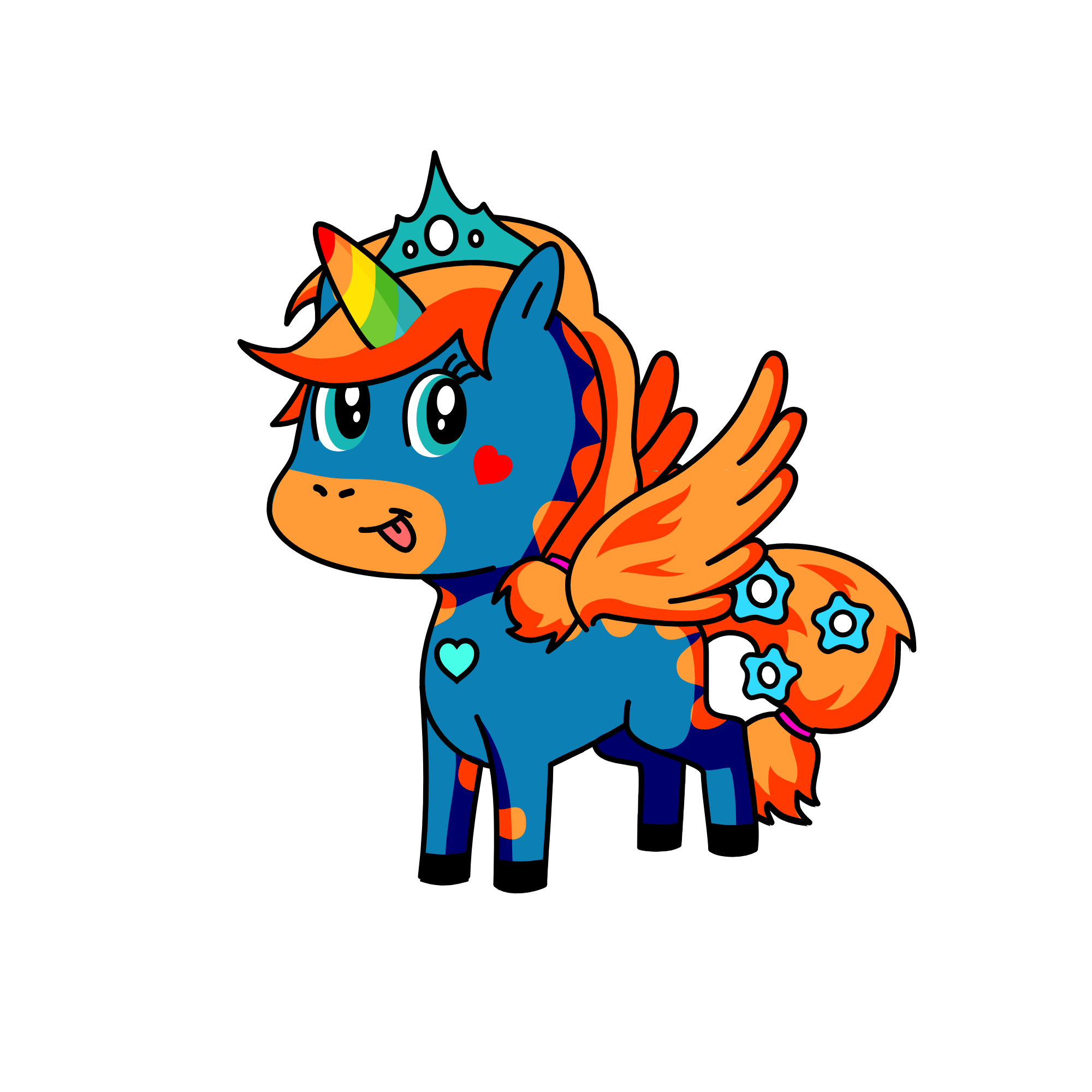 Snofia , the unicorn