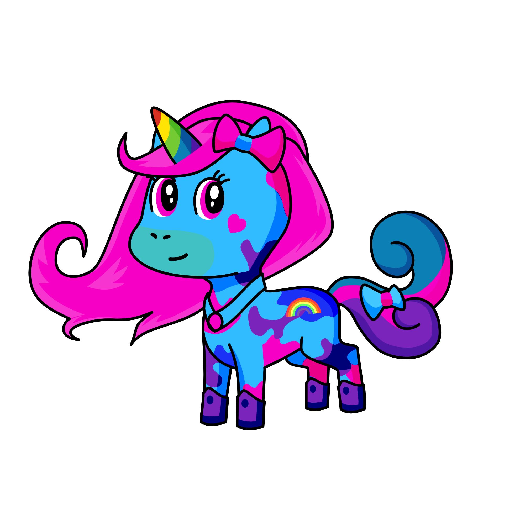 Rainbow Eevee, the unicorn
