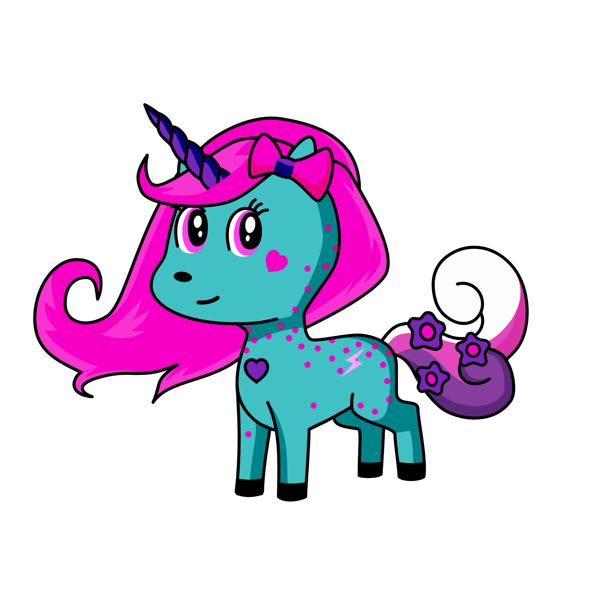 Mila Selin Gece Sihirli Çiçek, the unicorn