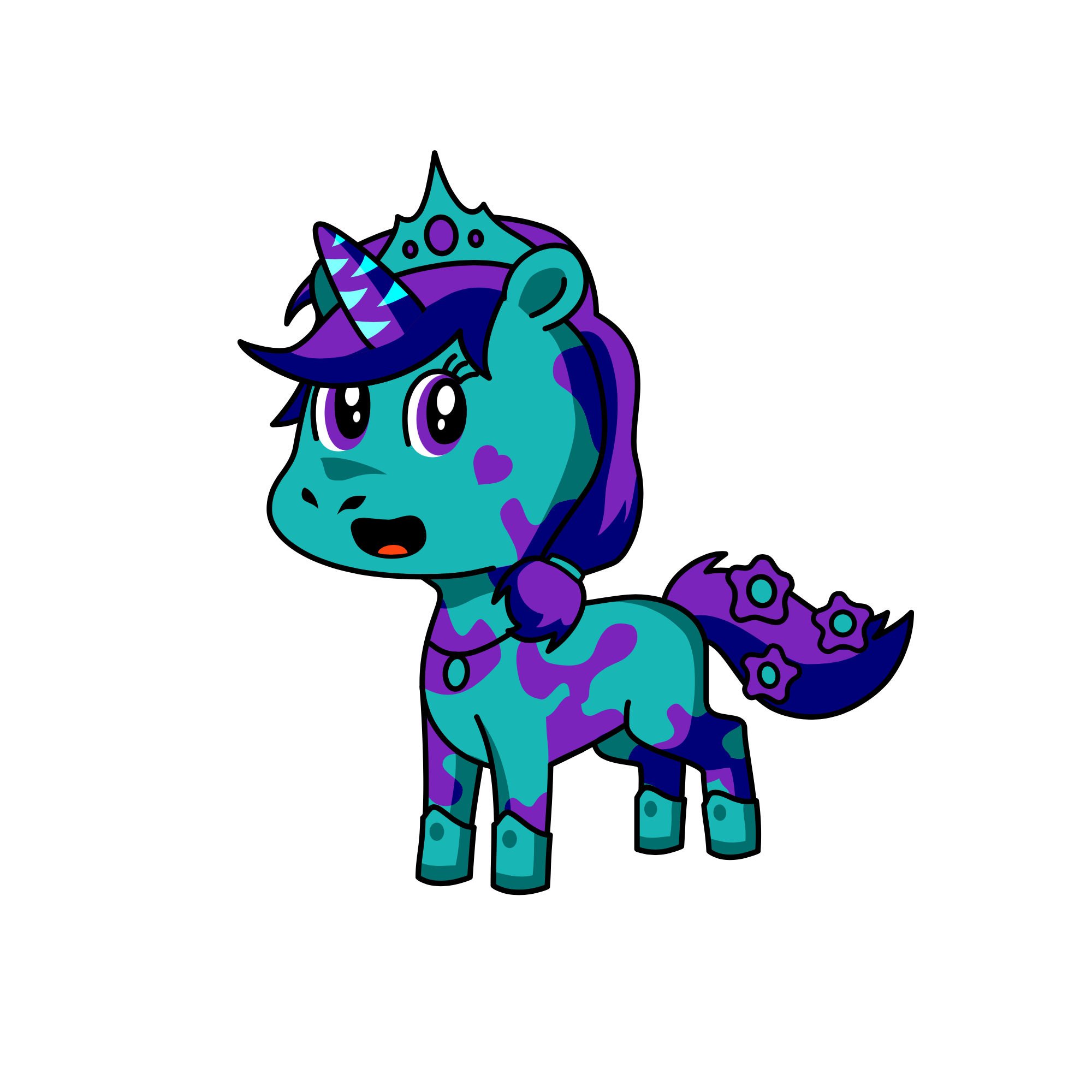 Burple, the unicorn