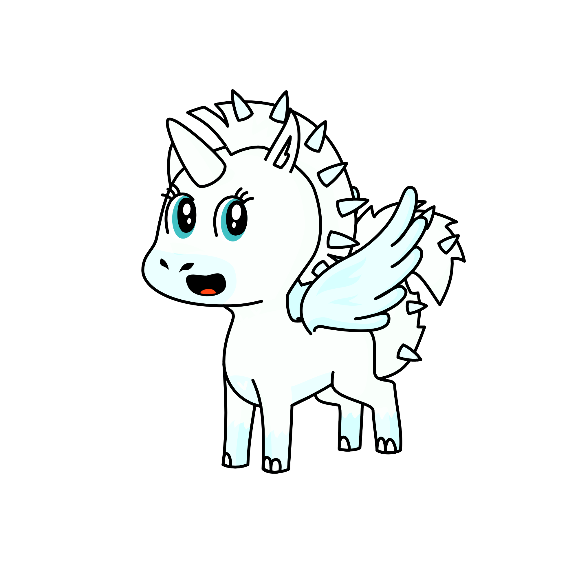 Winter, the unicorn