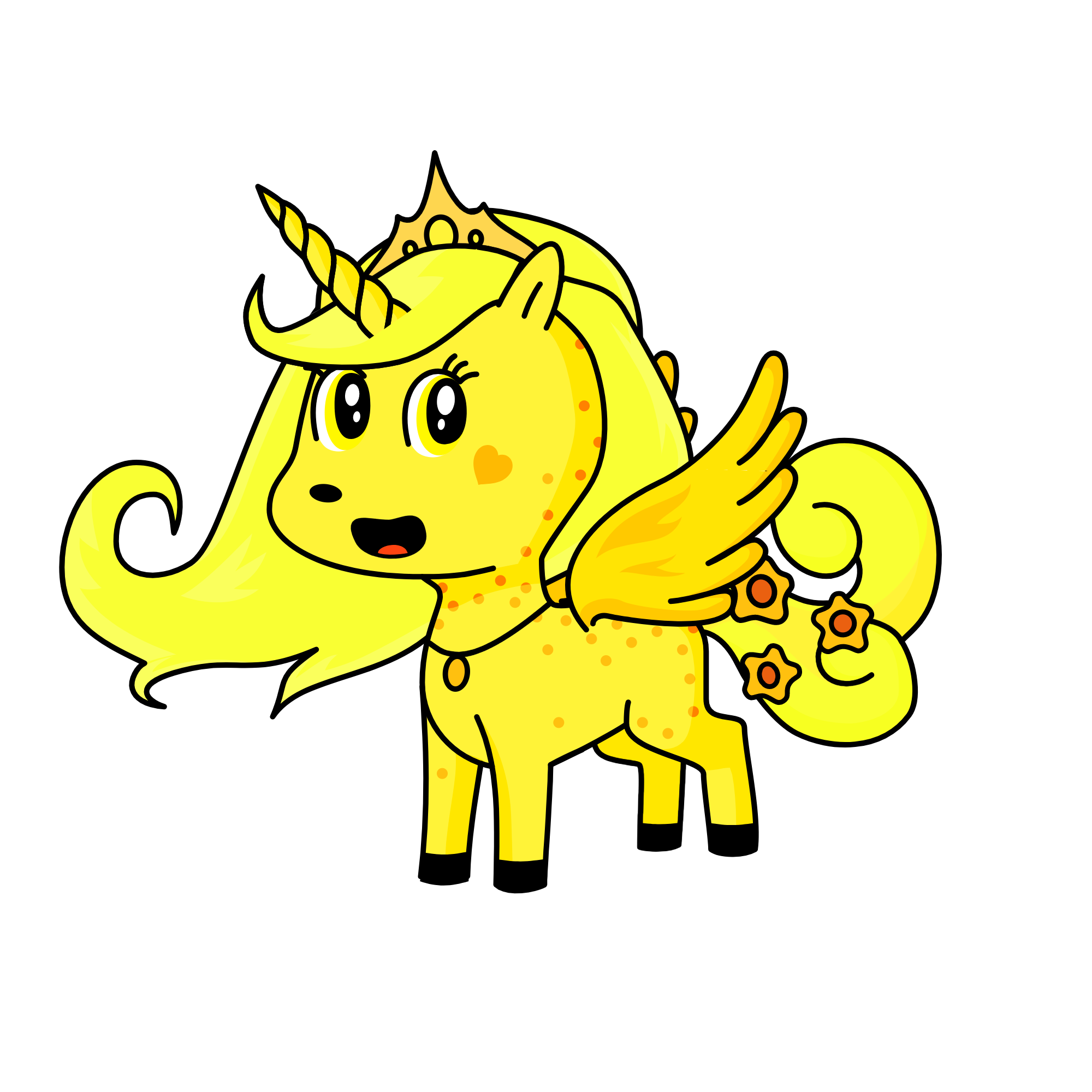 Gold , the unicorn