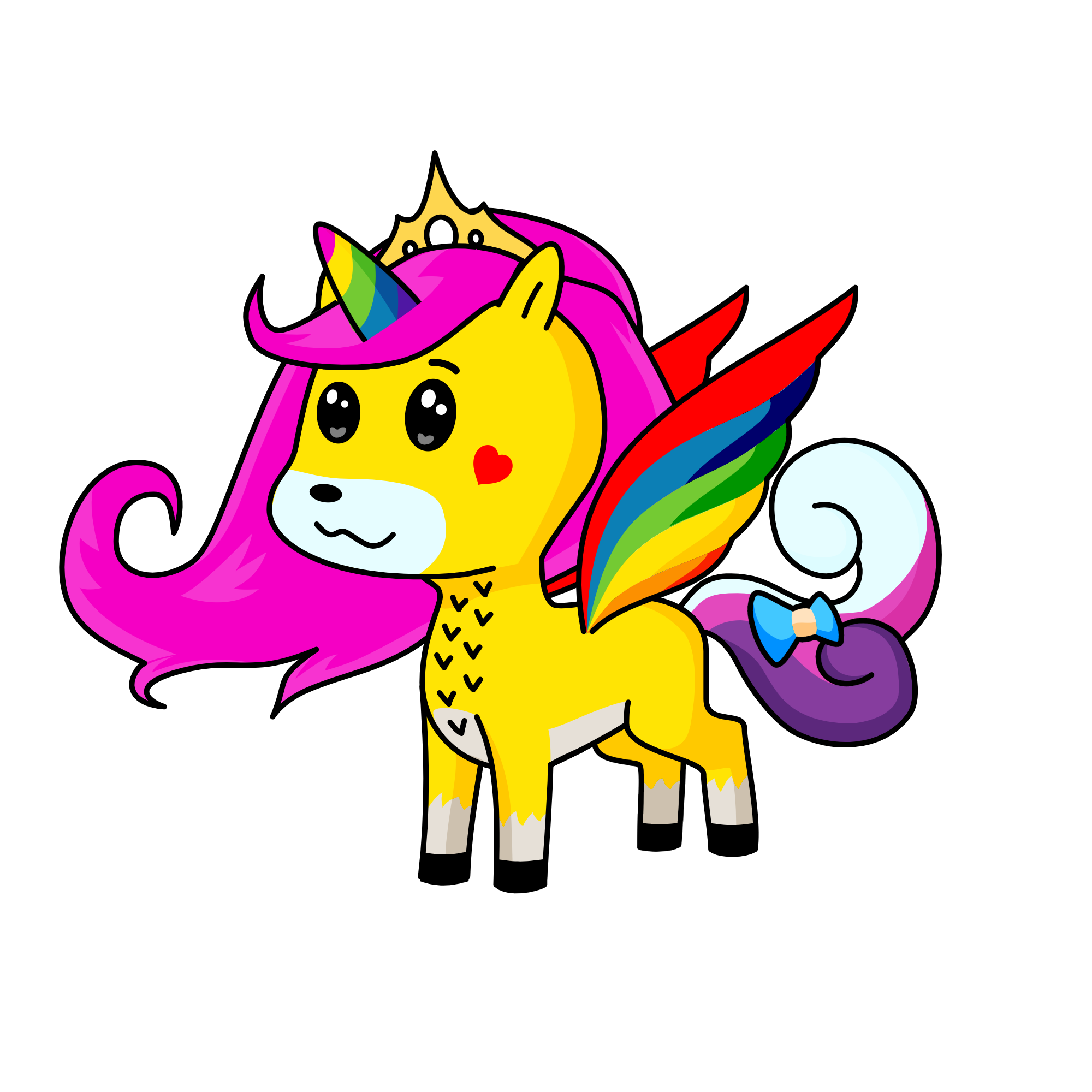 Cloudy, the unicorn