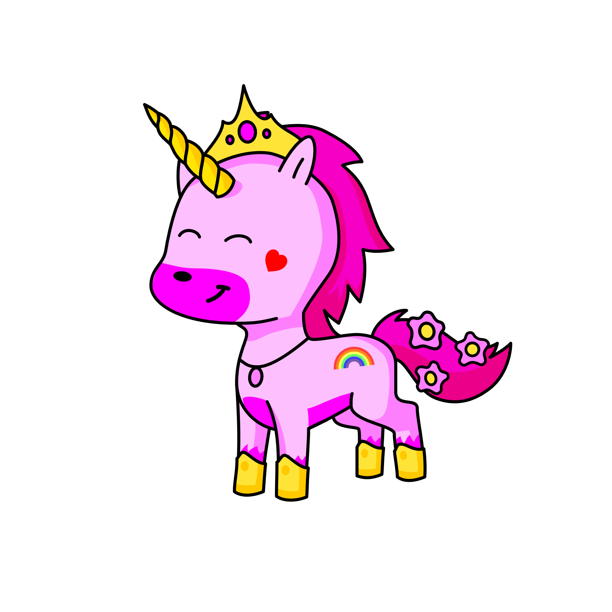 Pinky, the unicorn