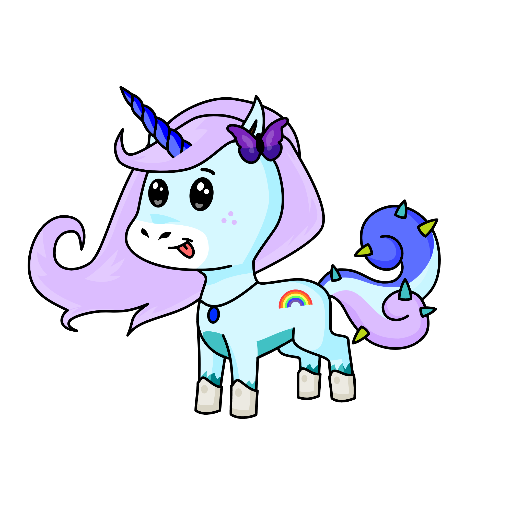 b, the unicorn