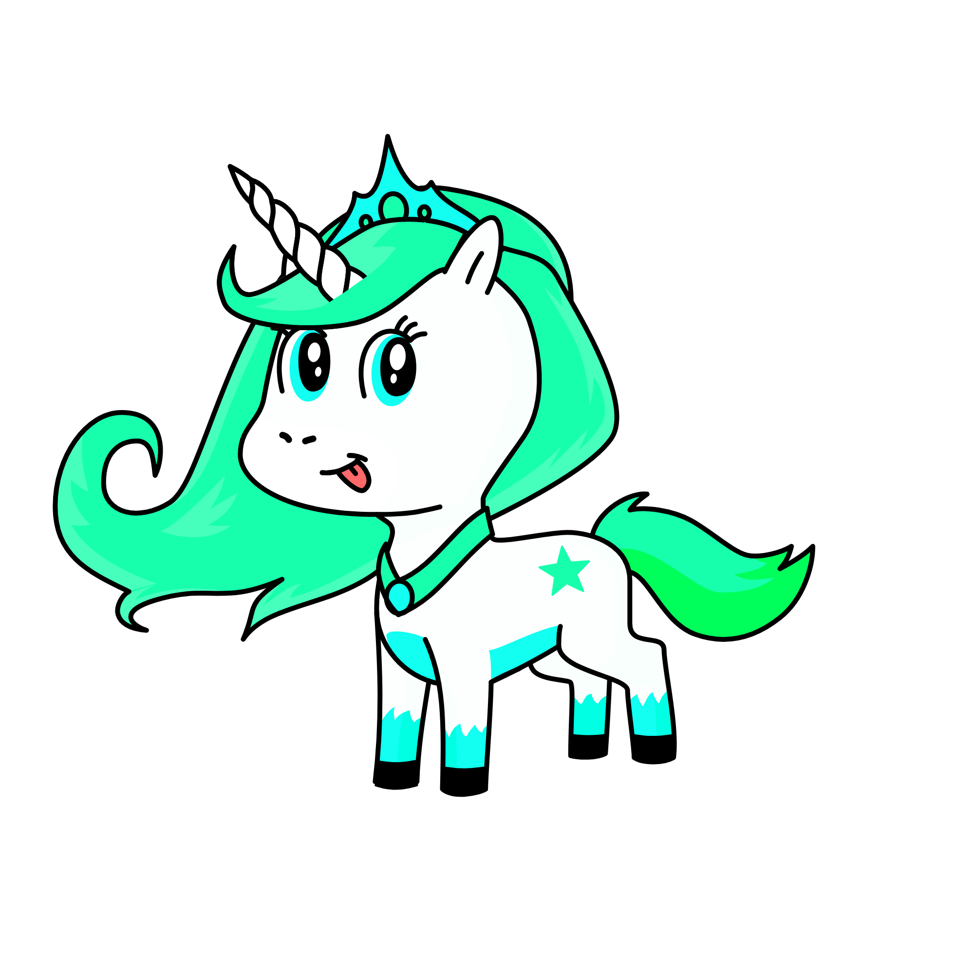 nube, the unicorn